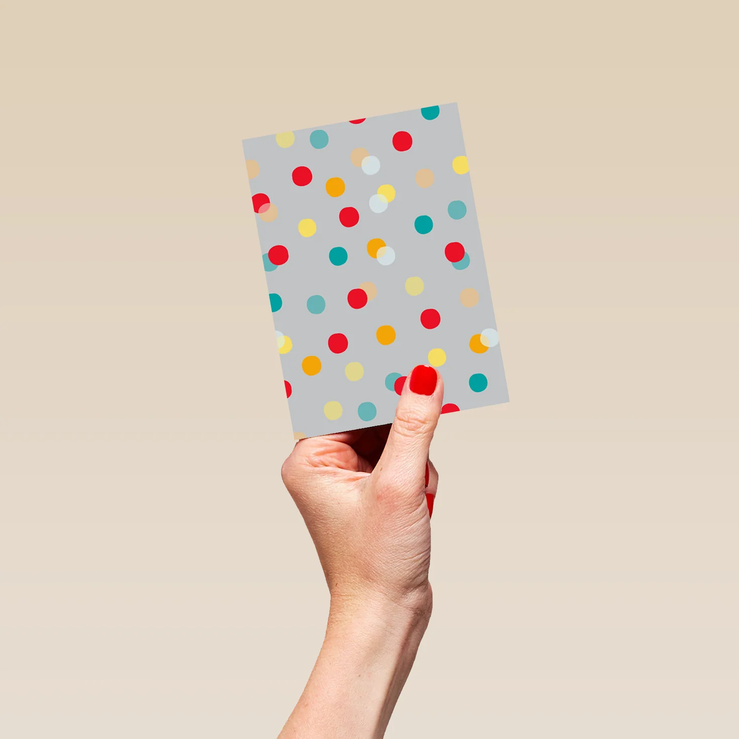 Personalised Multicoloured Polka Dot Card - Image 4