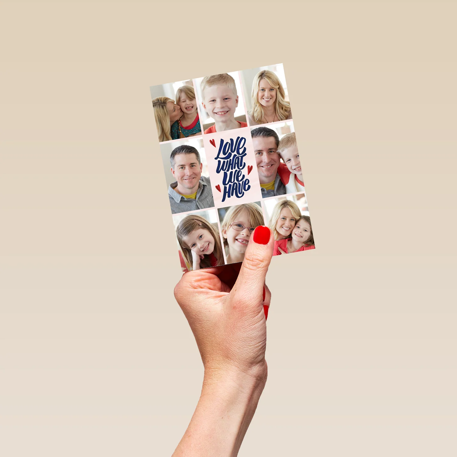 Personalised Multiple Photo Upload 'Love What We Have' Anniversary Card - Image 4