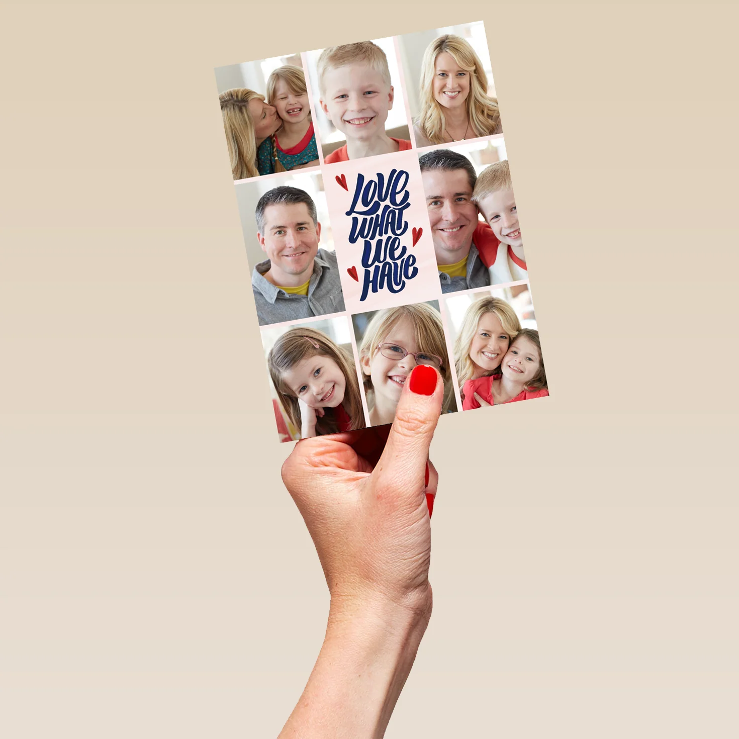 Personalised Multiple Photo Upload 'Love What We Have' Anniversary Card - Image 5