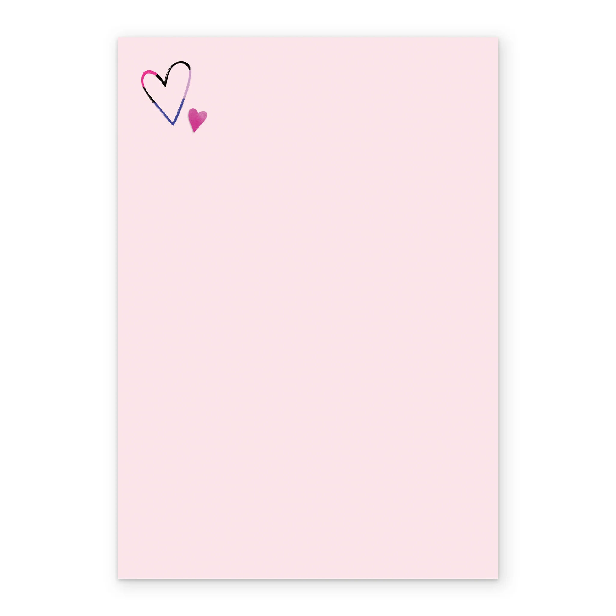 Personalised Multiple Photo Upload Pink Hearts Valentine's Day Card - Image 3