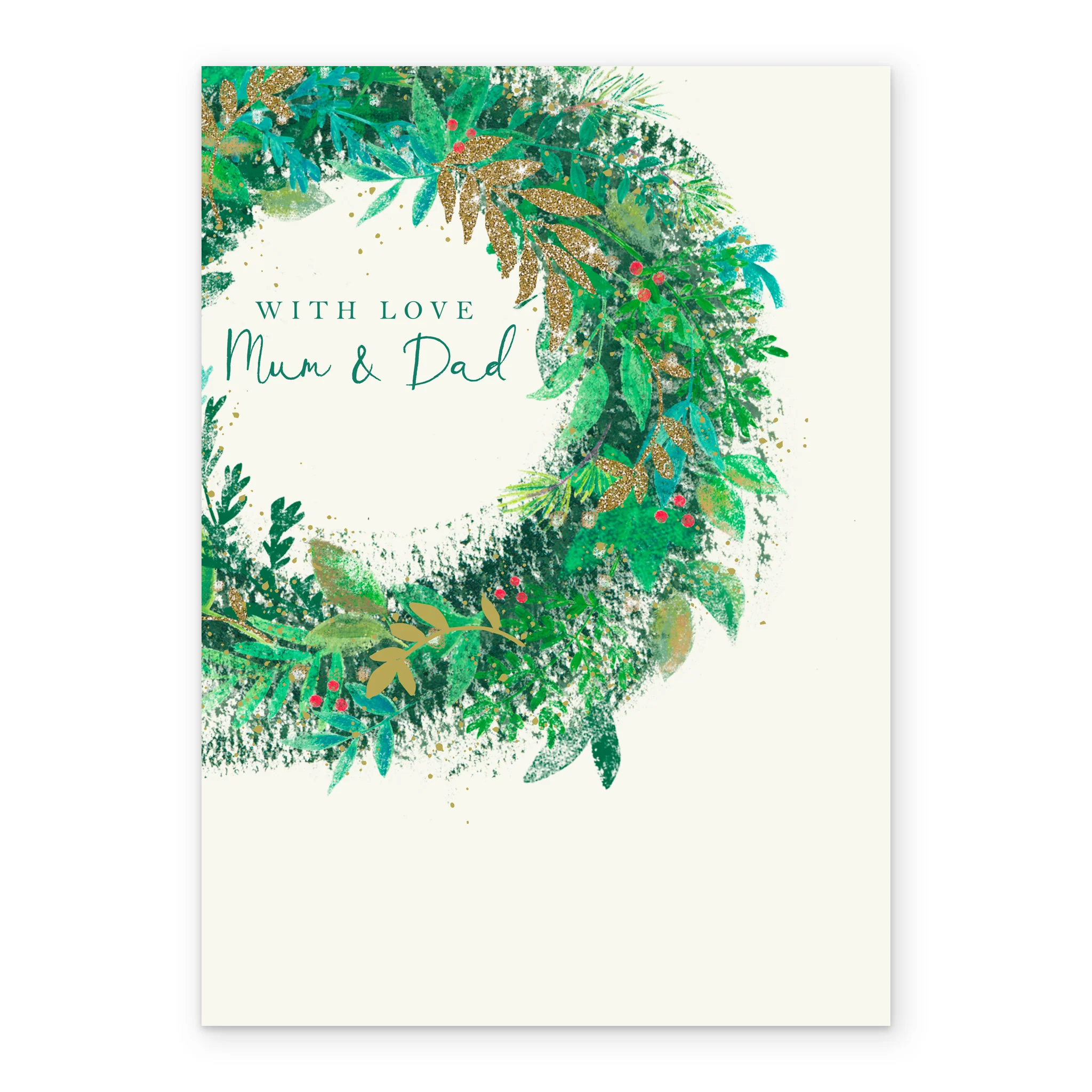 Personalised Mum And Dad With Love Christmas Card - Image 2