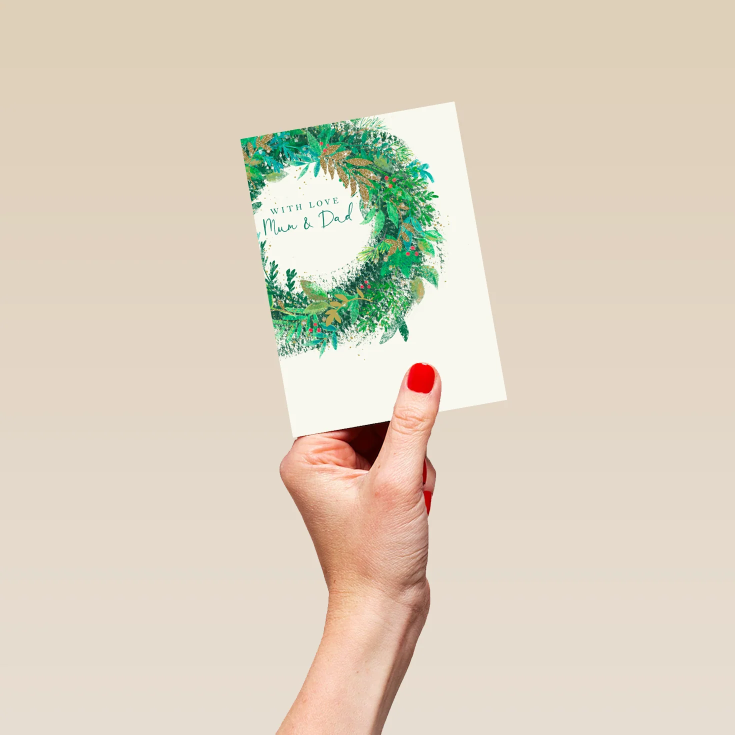 Personalised Mum And Dad With Love Christmas Card - Image 4