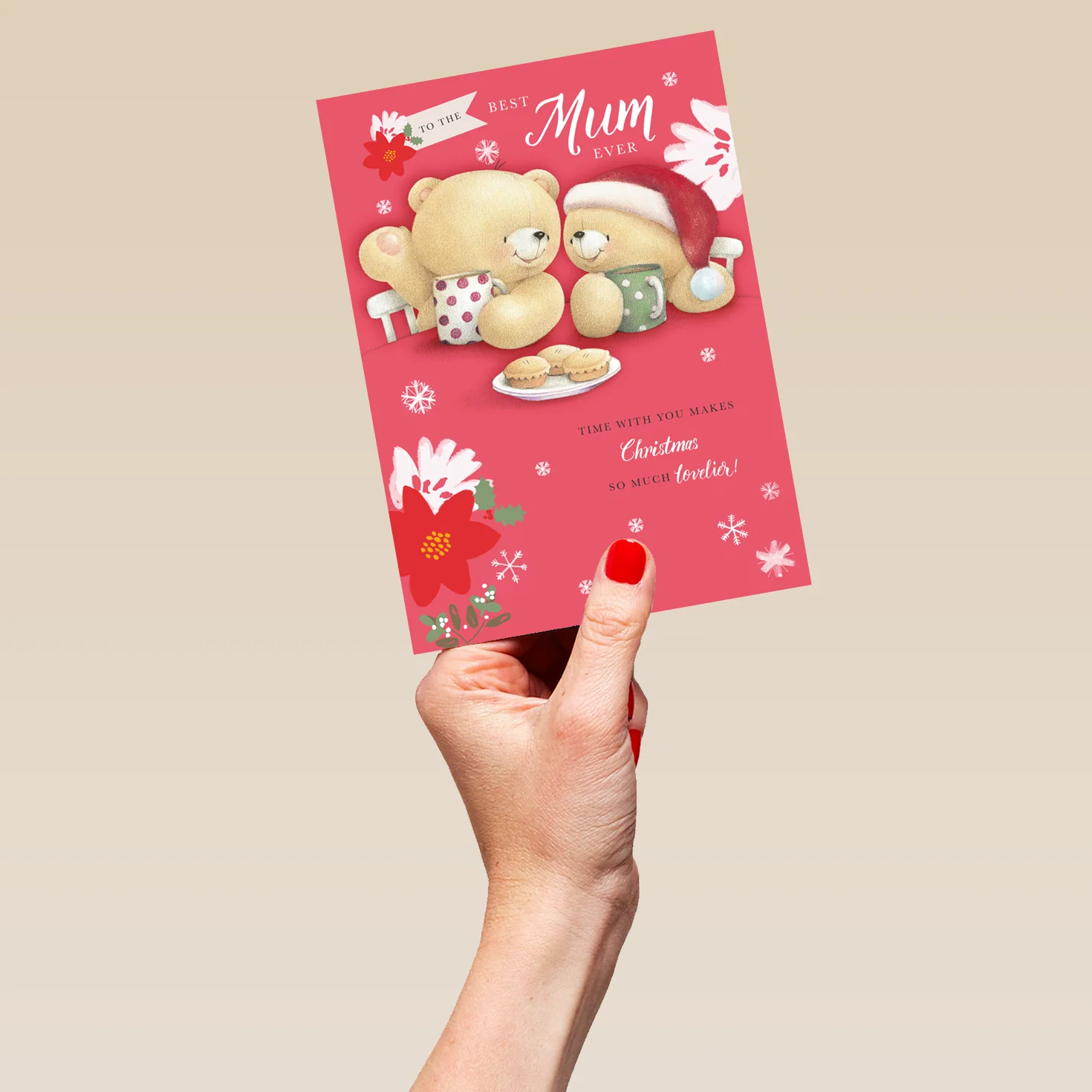 Personalised Mum Cute Forever Friends Christmas Card - Image 5