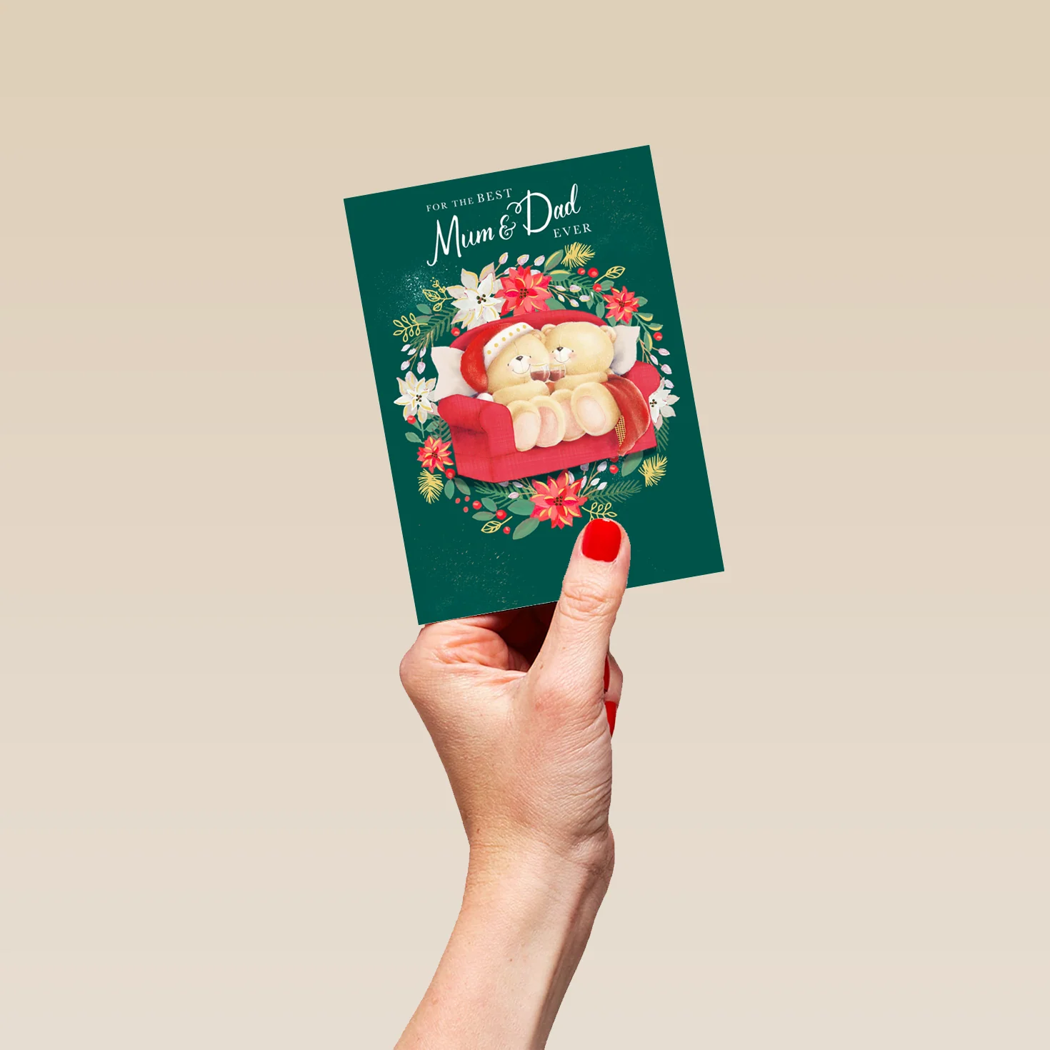 Personalised Mum & Dad Forever Friends Christmas Card - Image 4