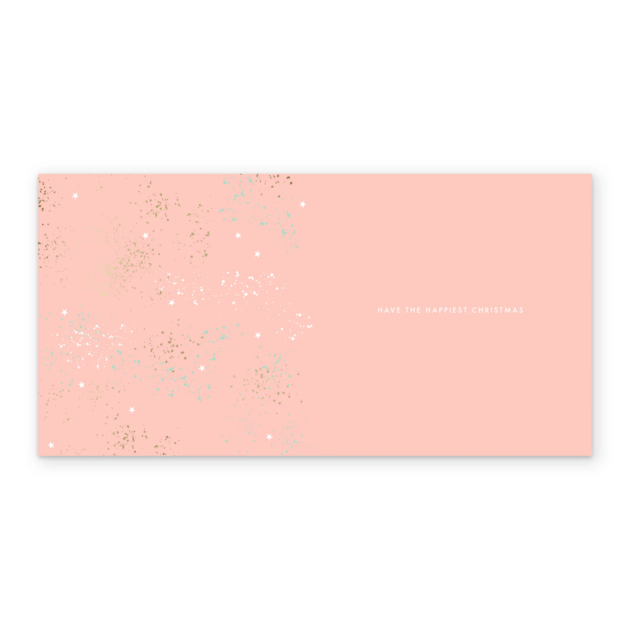 Personalised Mum Festive Wreath & Stars Christmas Card - Image 3