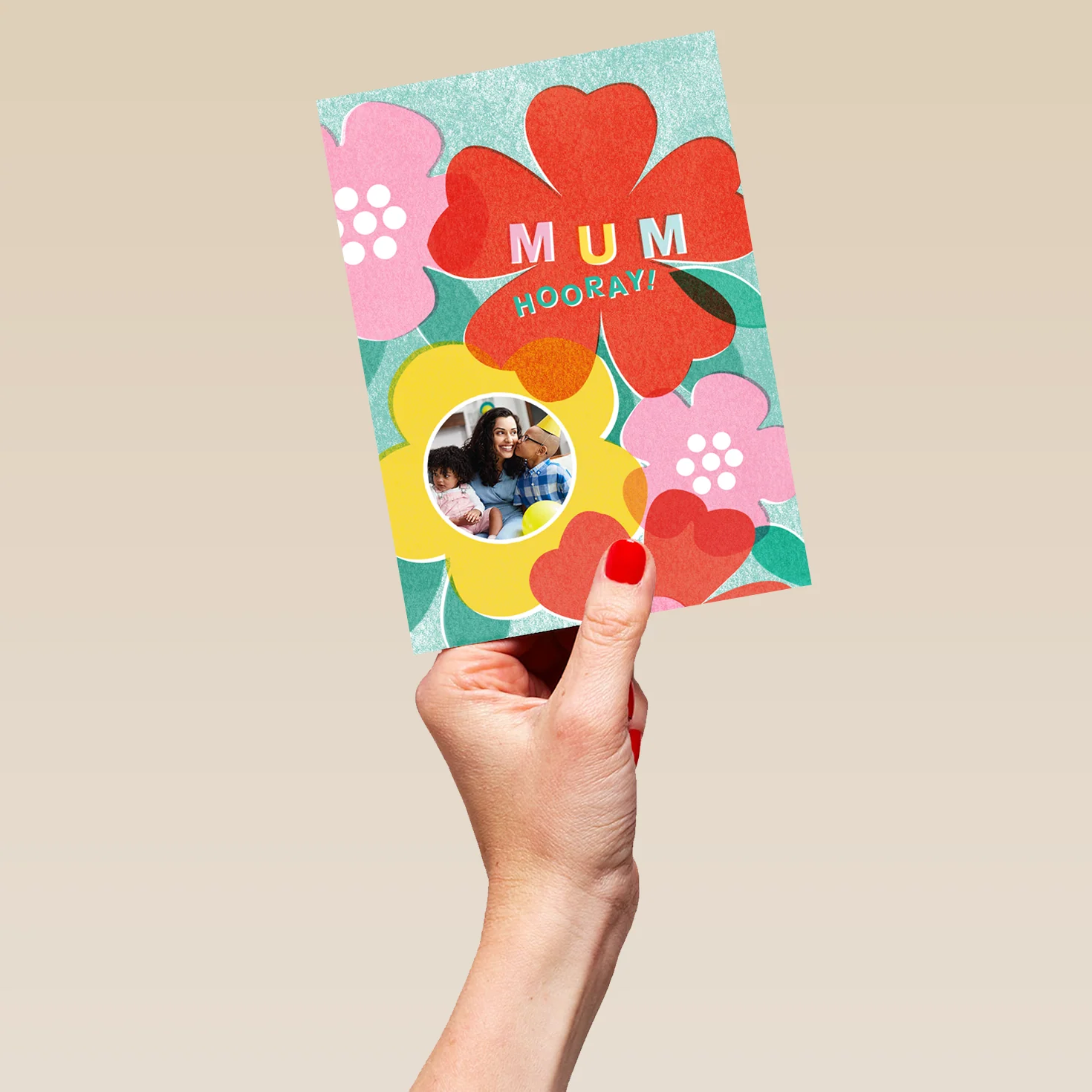 Personalised Mum Flowers Photo Card - Image 5