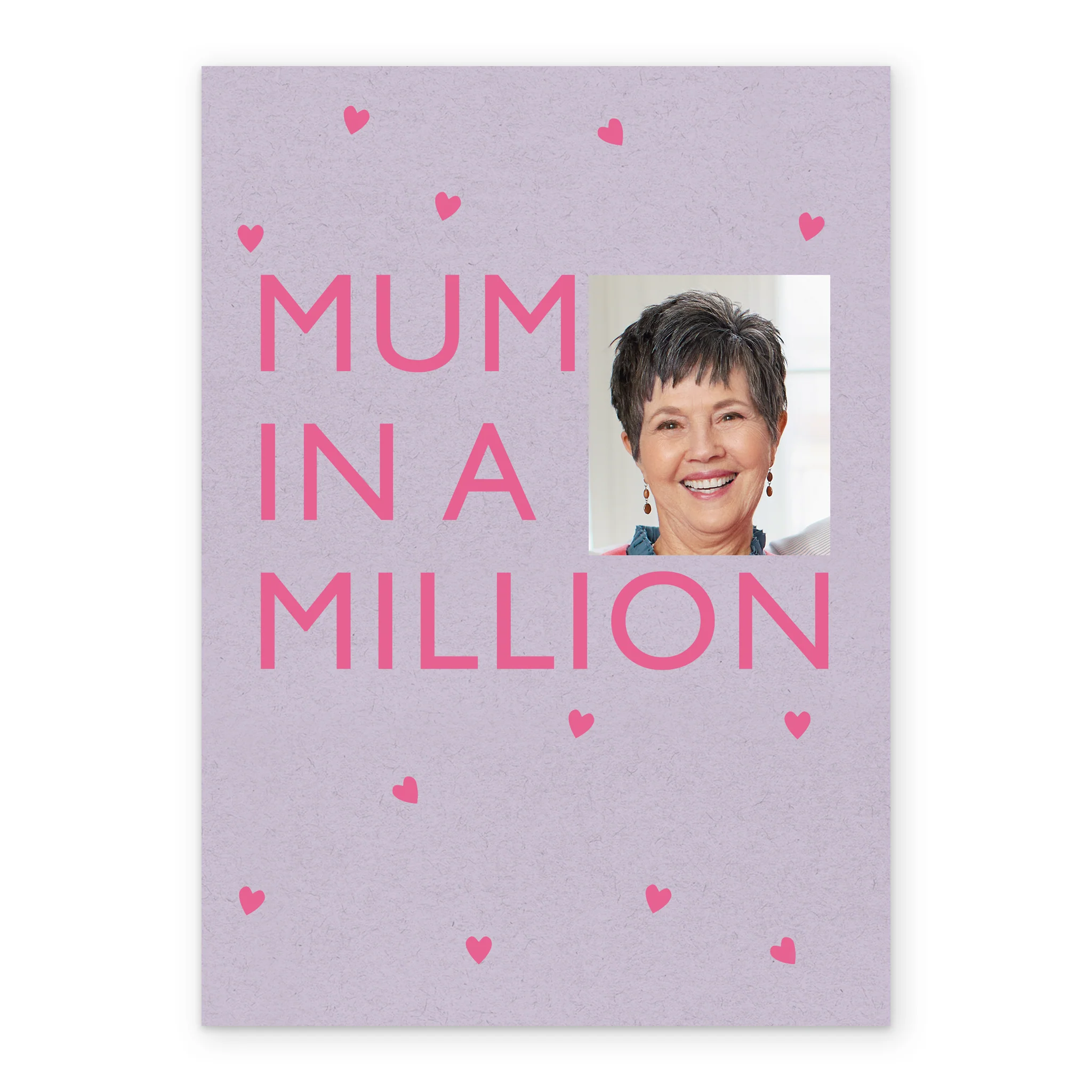 Personalised Mum In Million Bold Text Mother's Day Photo Upload Card - Image 2