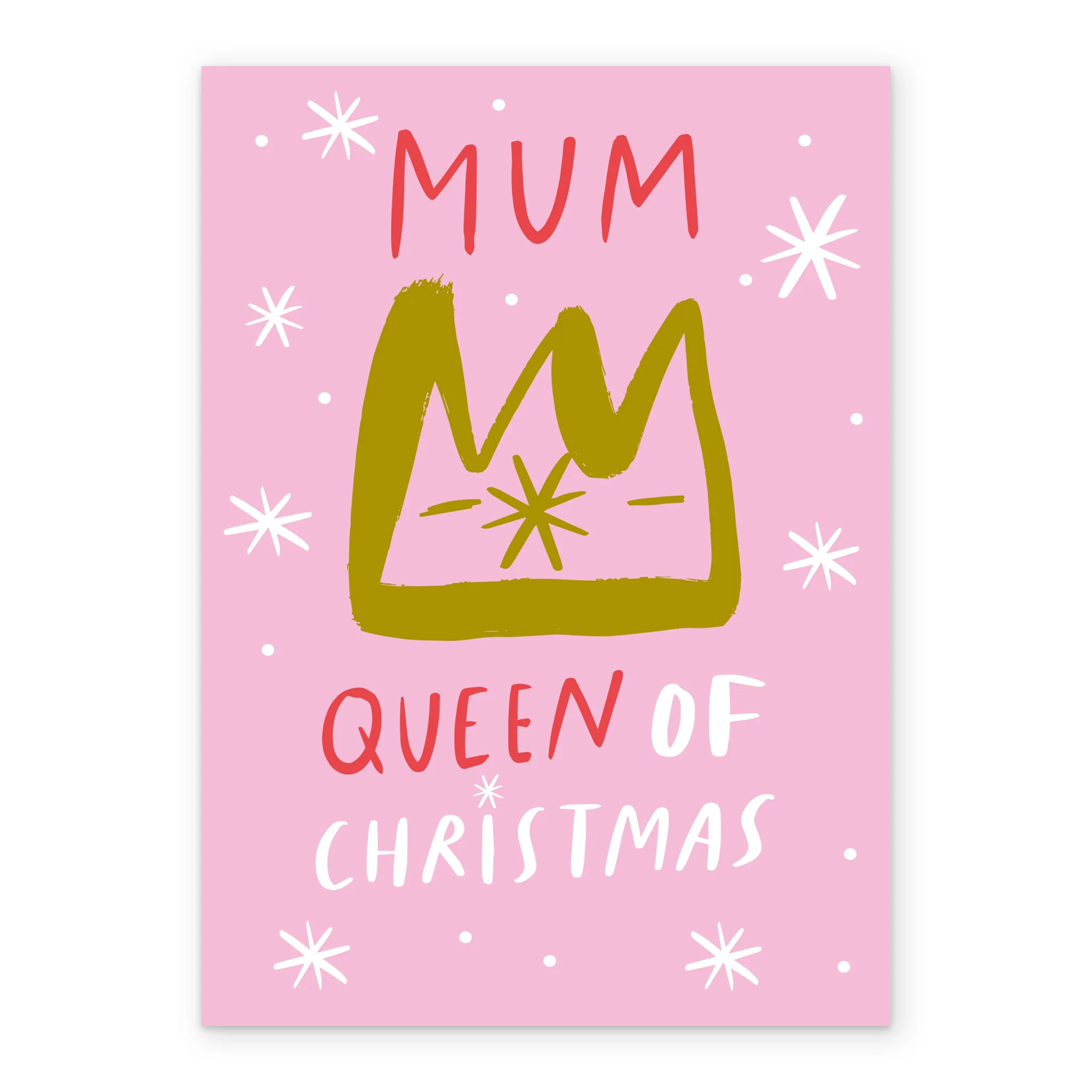 Personalised Mum Queen Of Christmas Crown Card - Image 2