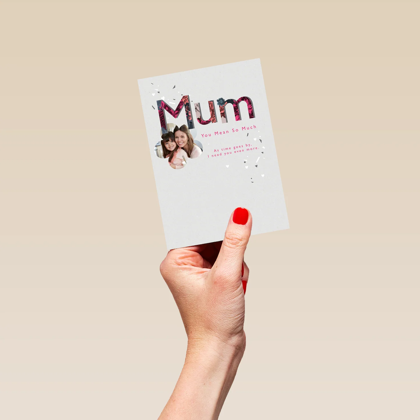 Personalised Mum You Mean So Much Mother's Day Photo Upload Card - Image 4