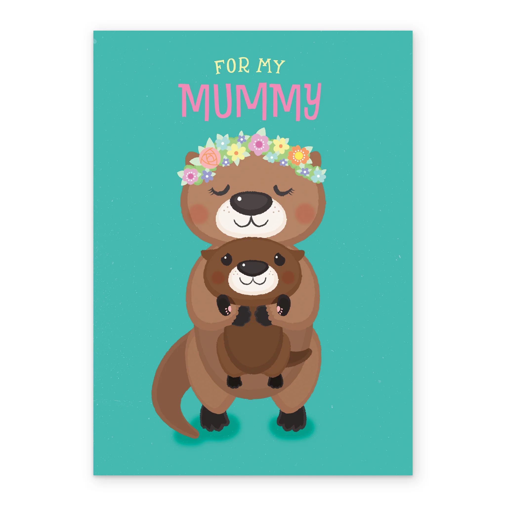 Personalised Mummy And Baby Otter Mother's Day Card - Image 2