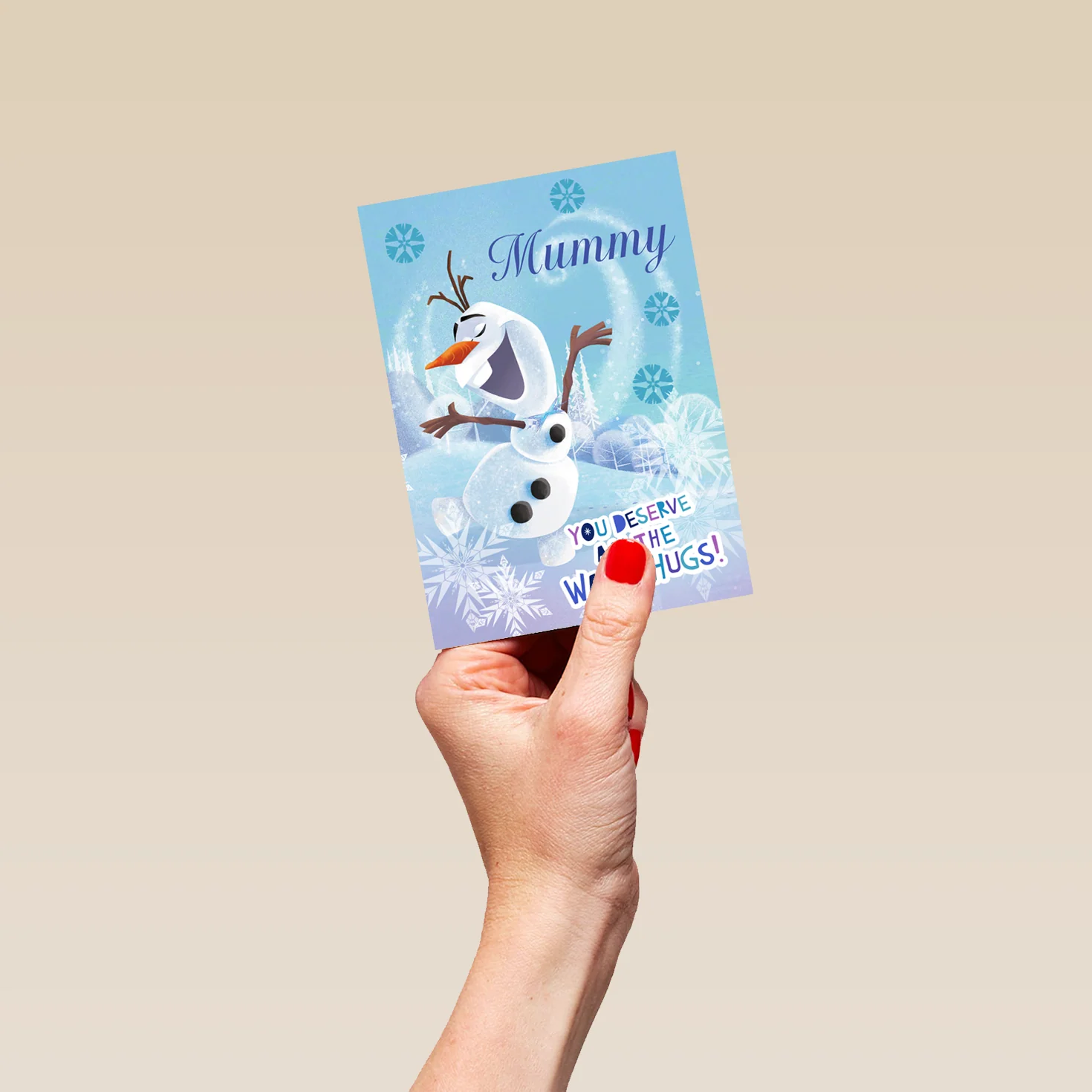Personalised Mummy Disney Frozen Christmas Card - Image 4