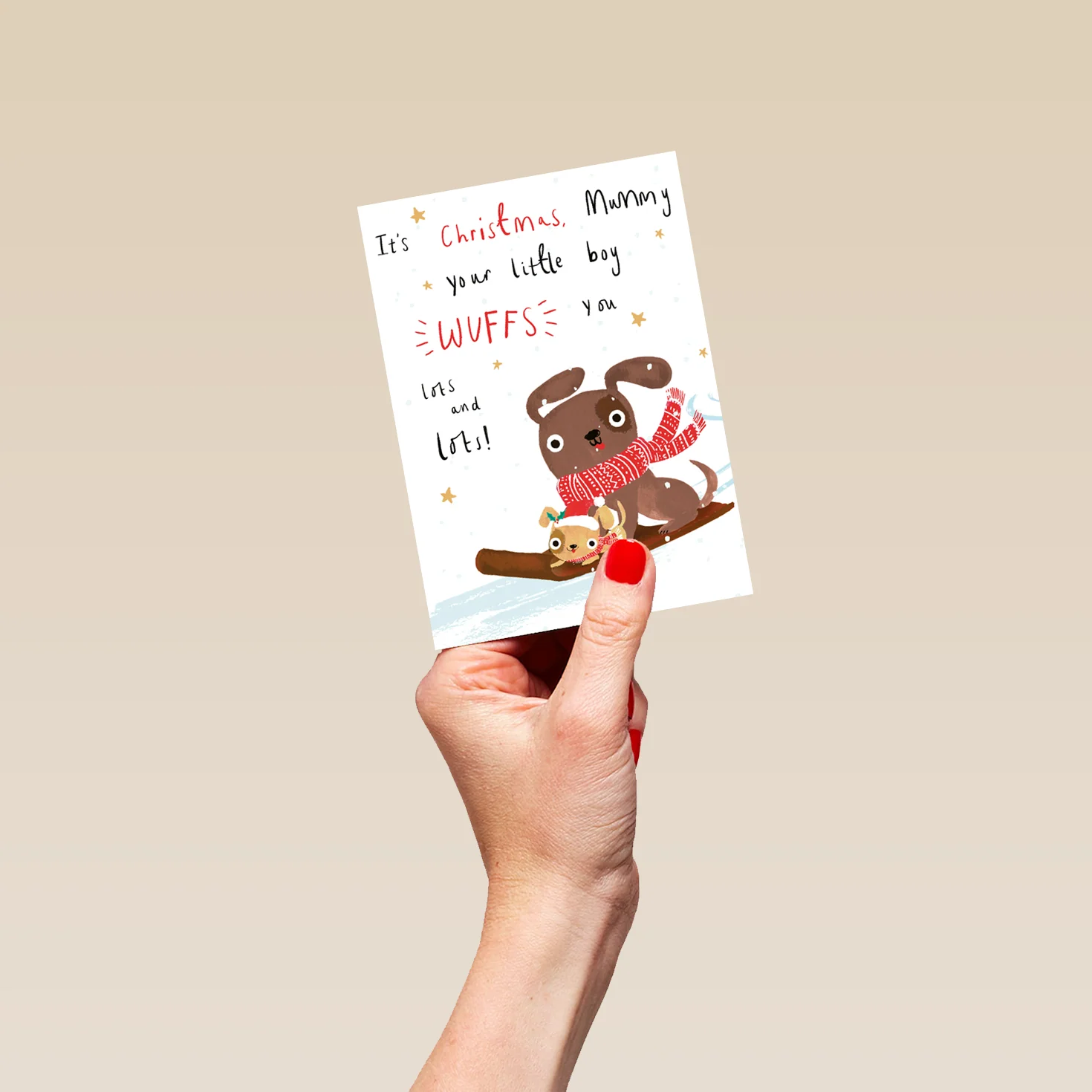 Personalised Mummy's Little Boy Christmas Card - Image 4