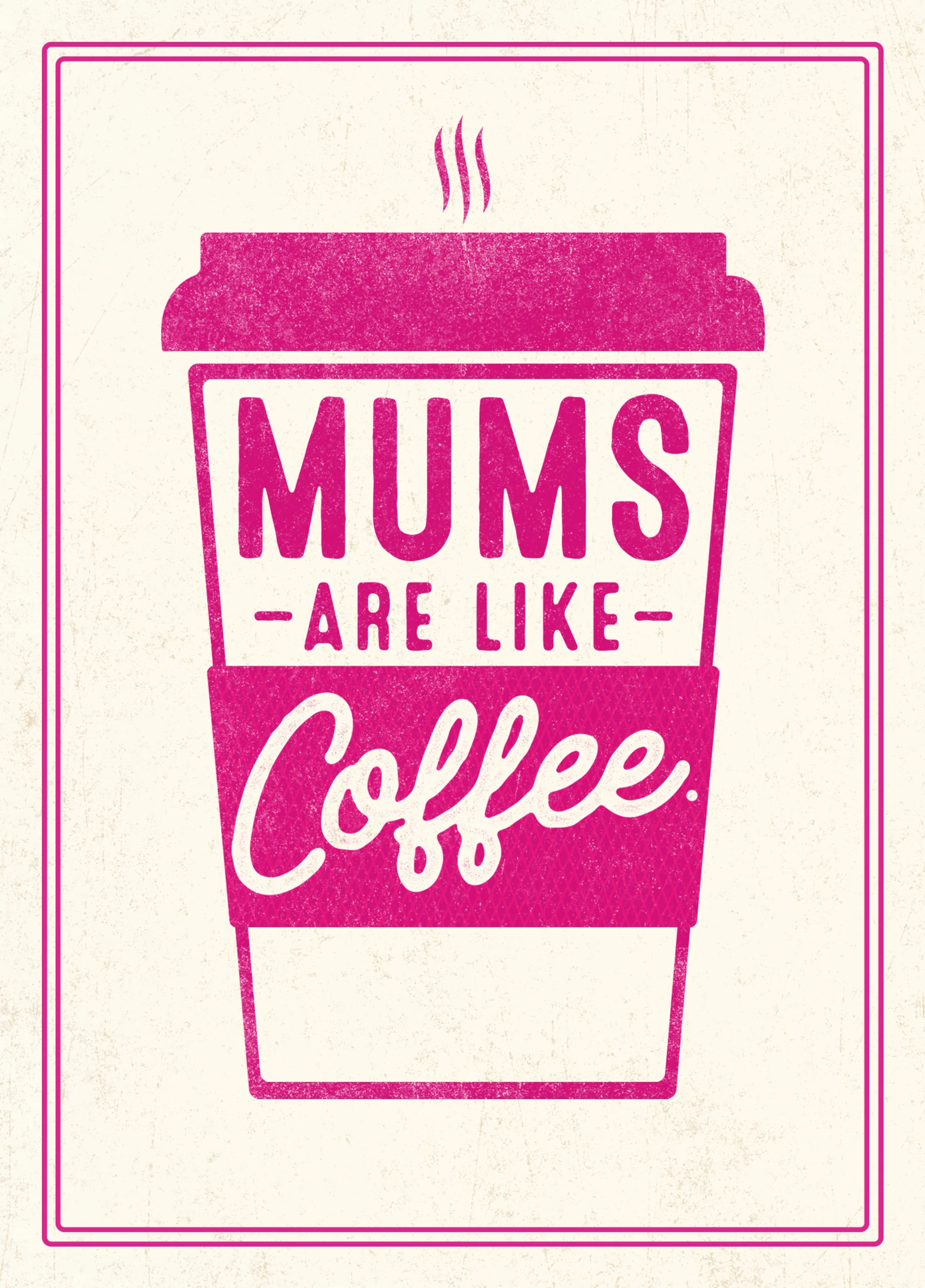 Personalised 'Mum's Coffee' Mother's Day Card for Mum