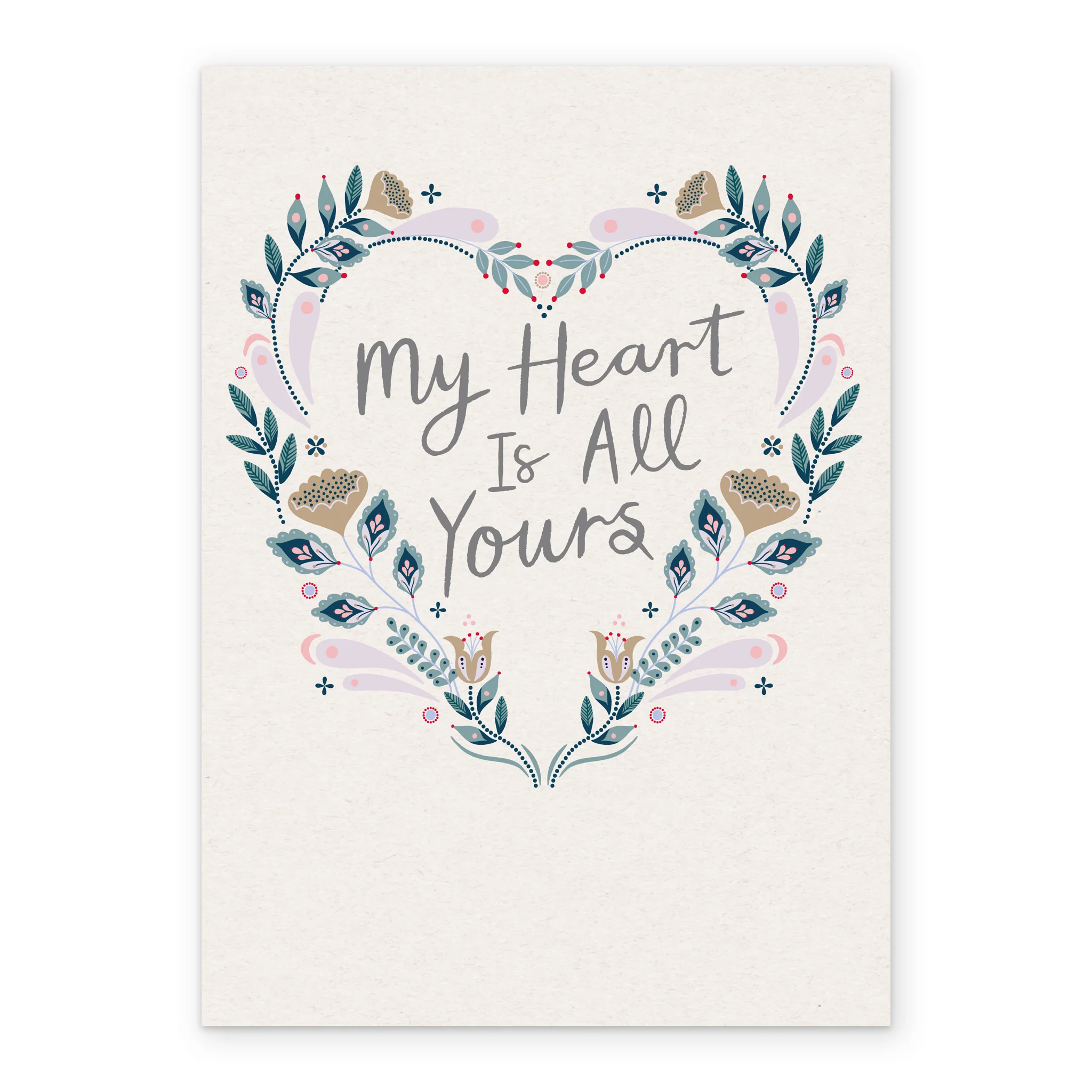 Personalised My Heart is All Yours Valentine's Day Card - Image 2