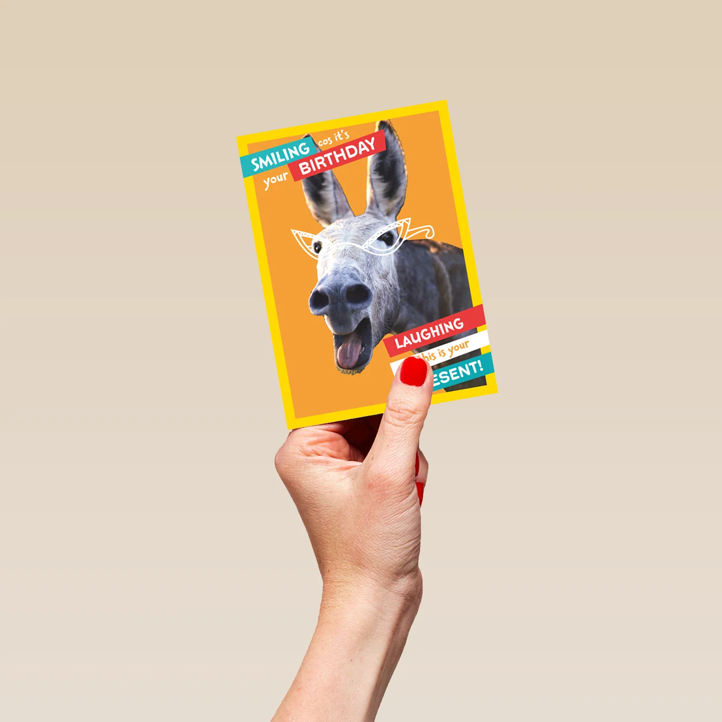 Personalised National Geographic Donkey Birthday Card - Image 4