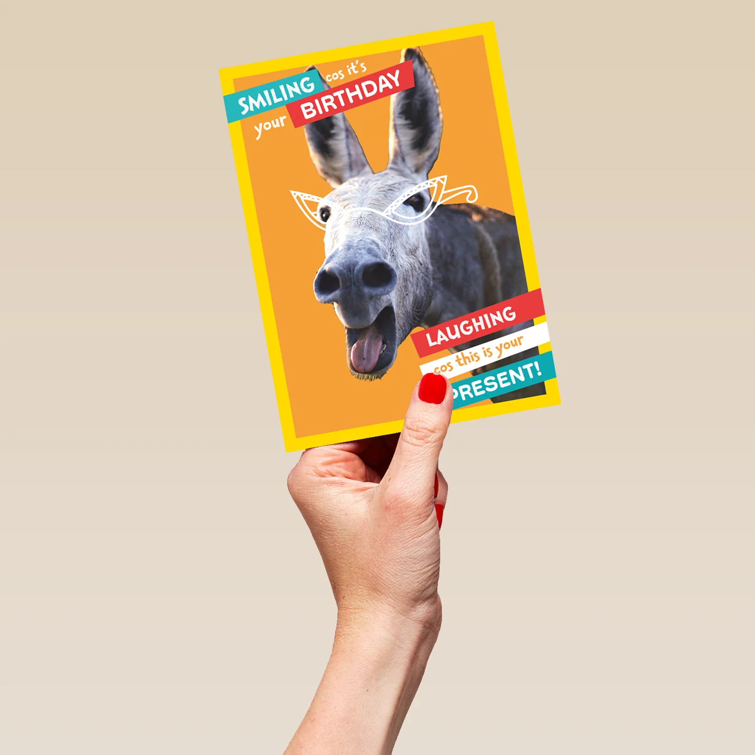Personalised National Geographic Donkey Birthday Card - Image 5