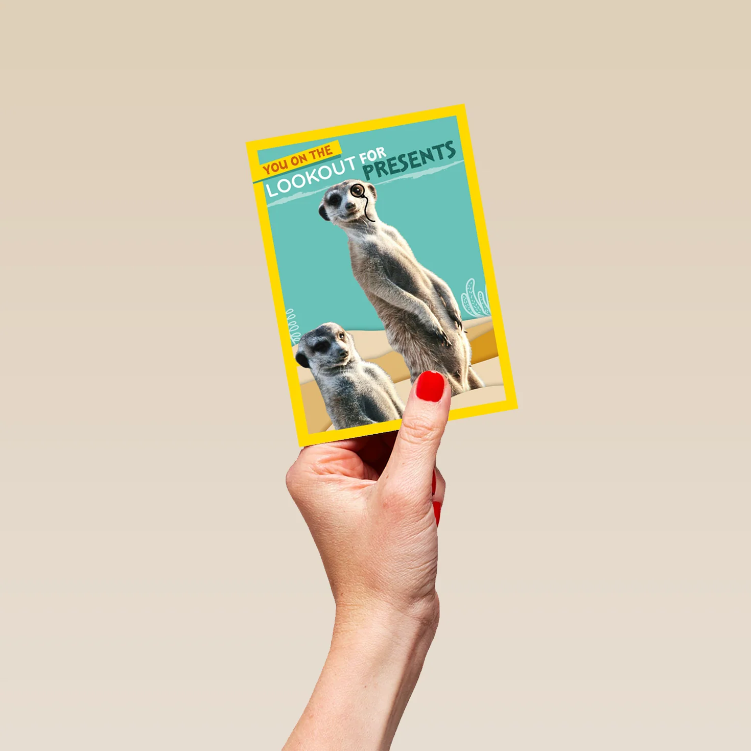 Personalised National Geographic Meerkat Birthday Card - Image 4