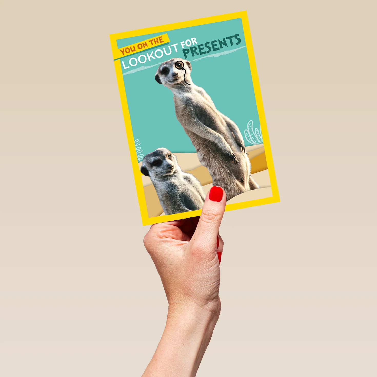 Personalised National Geographic Meerkat Birthday Card - Image 5