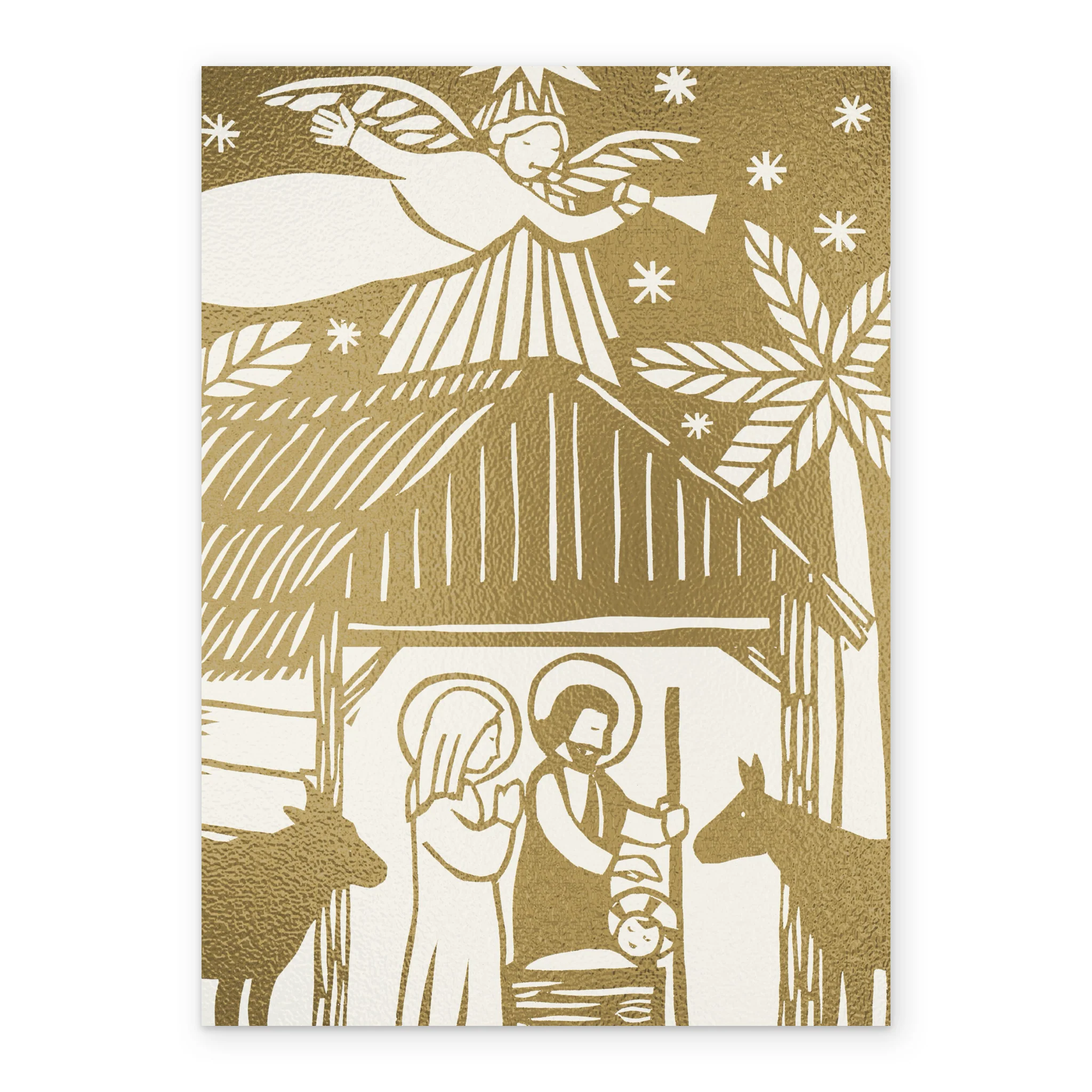 Personalised Nativity & Angel Christmas Card - Image 2