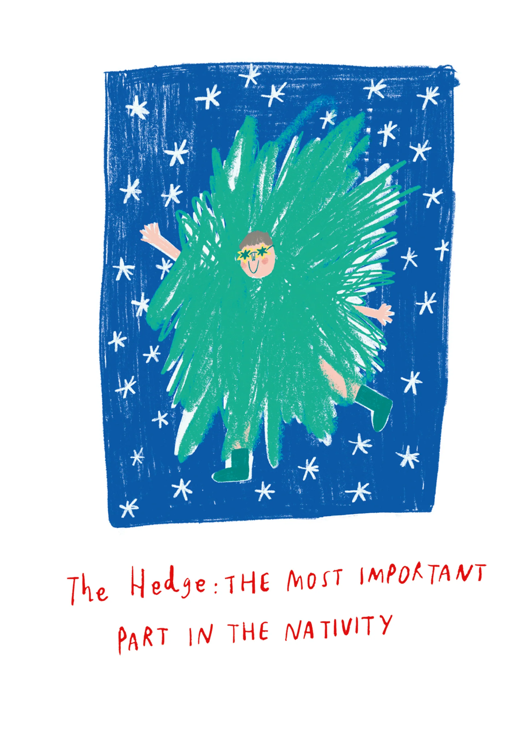 Personalised Nativity Play Christmas Card