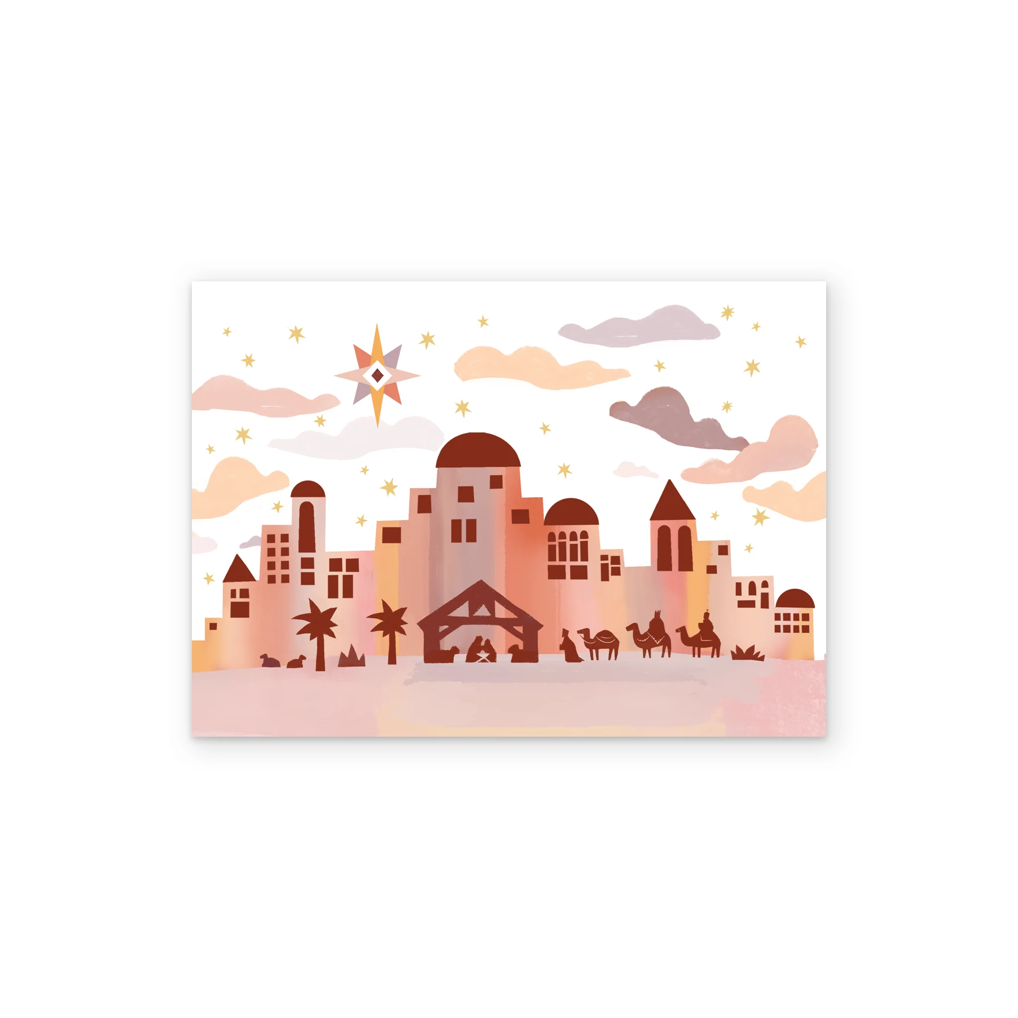 Personalised 'Nativity Silhouette' Christmas Card - Image 2