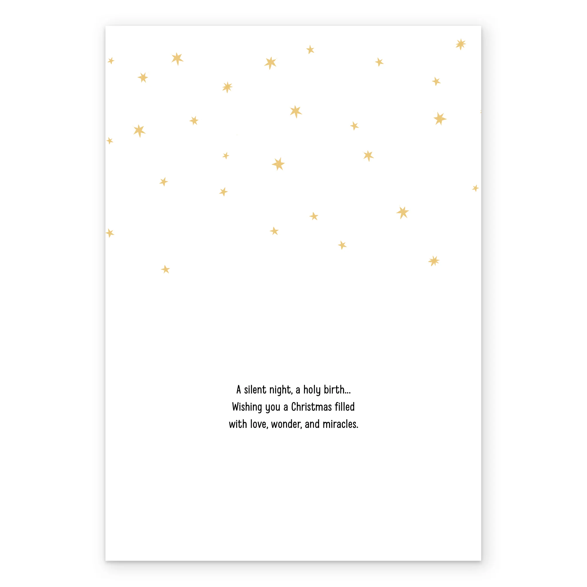 Personalised 'Nativity Silhouette' Christmas Card - Image 3