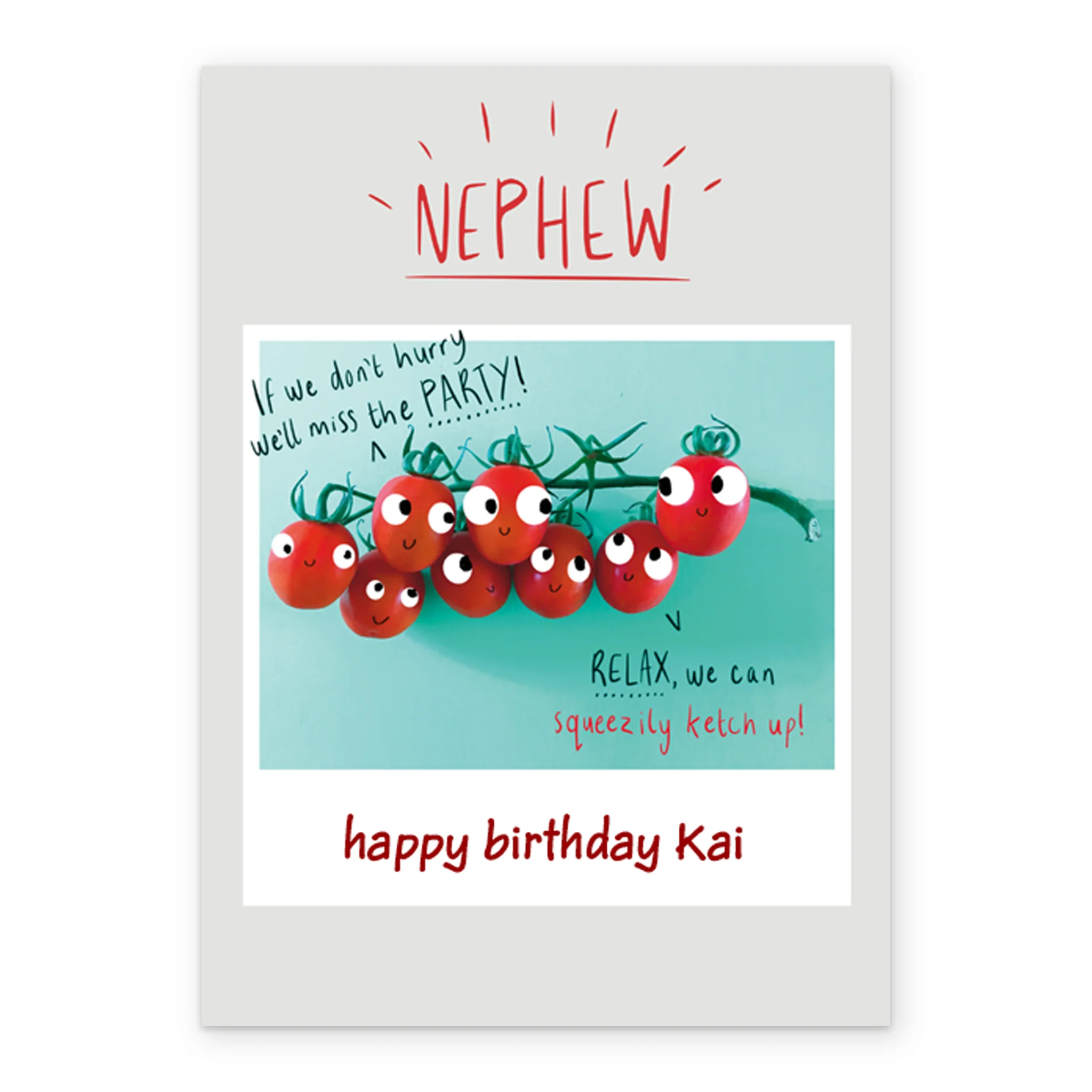 Personalised Nephew Funny Photo Card - Image 2
