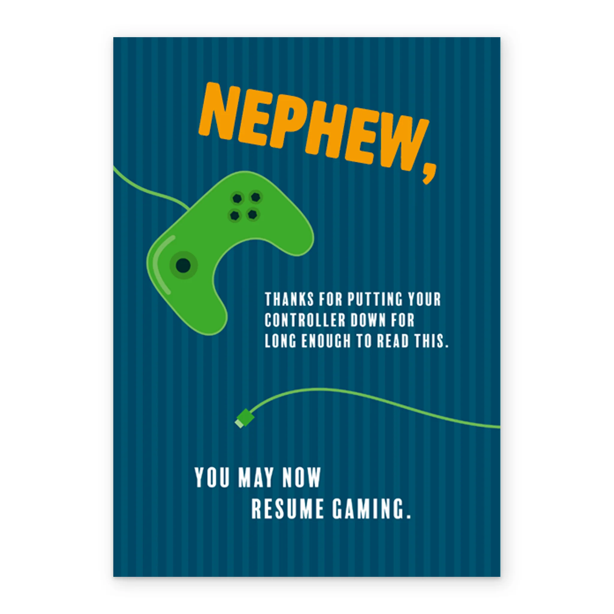 Personalised Nephew Games Controller Birthday Card - Image 2