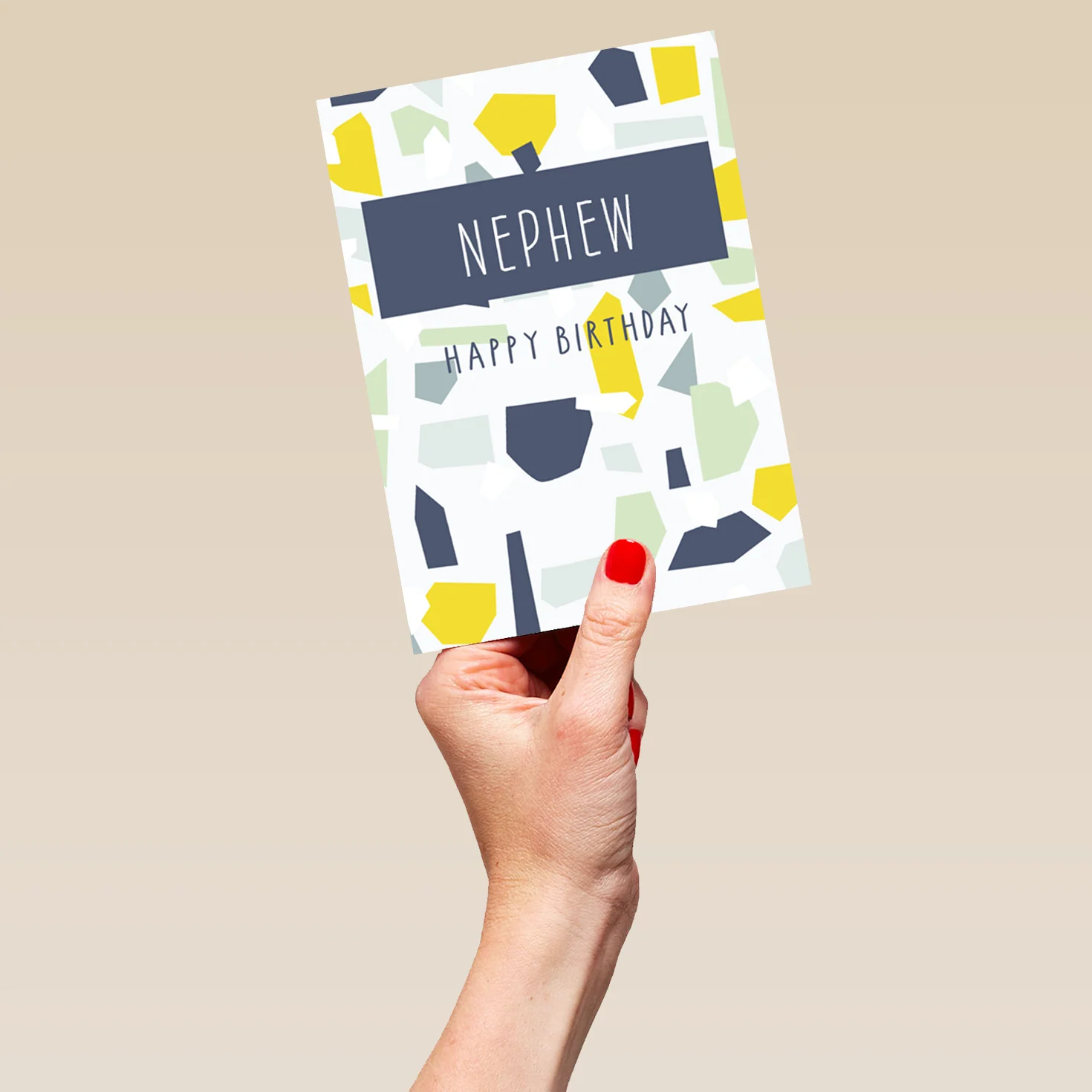 Personalised Nephew Pattern Birthday Card - Image 5