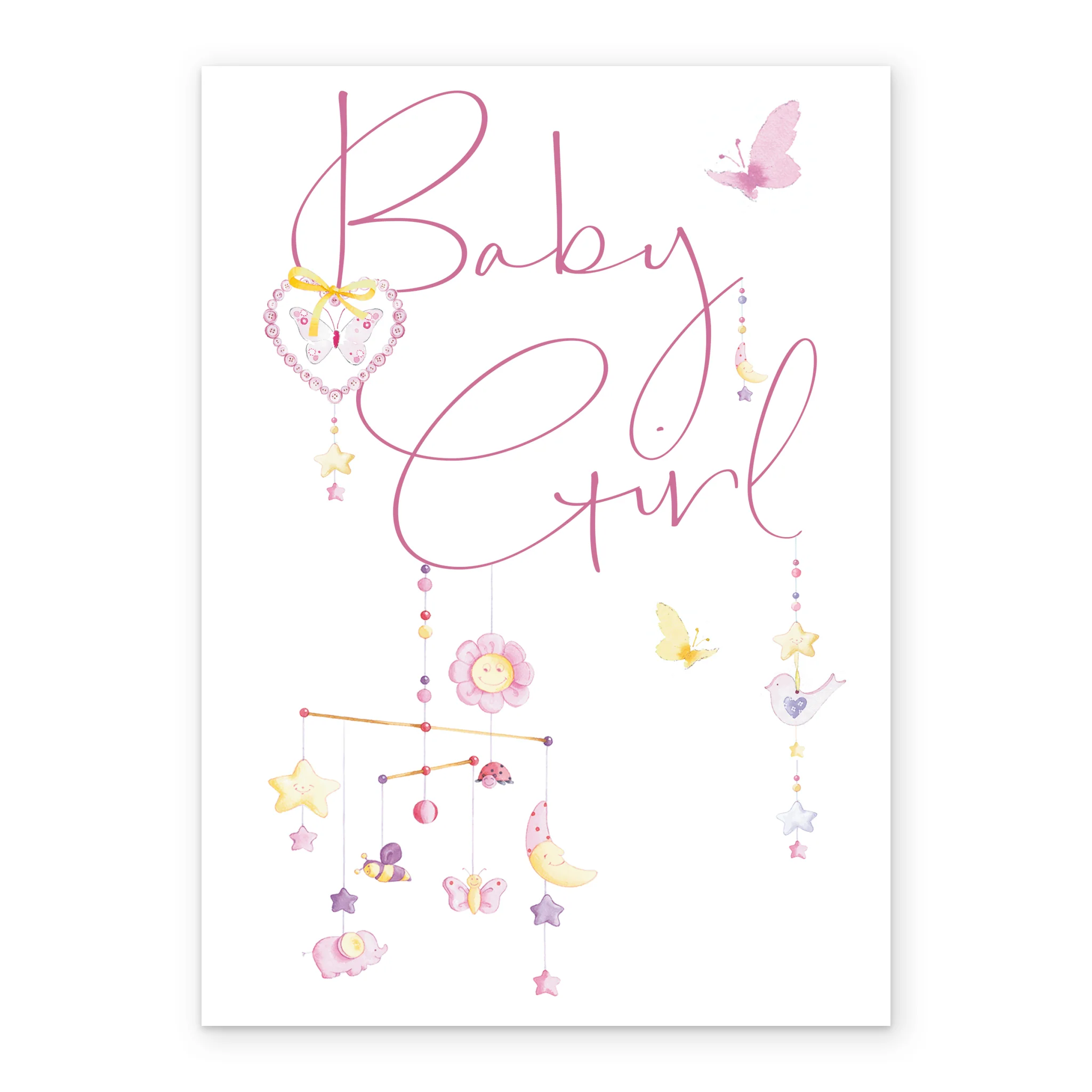 Personalised New Baby Girl Card - Image 2