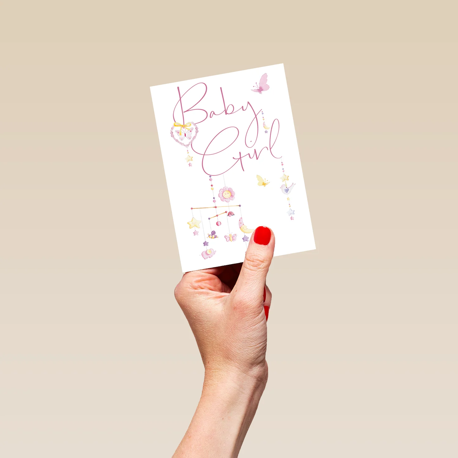 Personalised New Baby Girl Card - Image 4