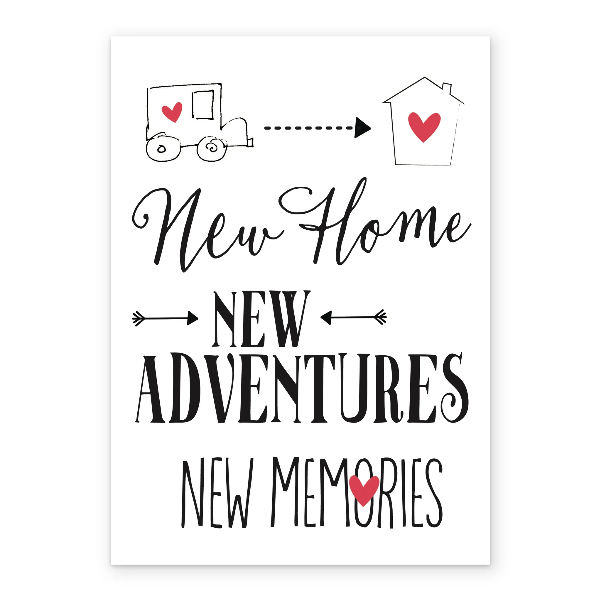 Personalised New Home New Adventures Moving in Together Card - Image 2