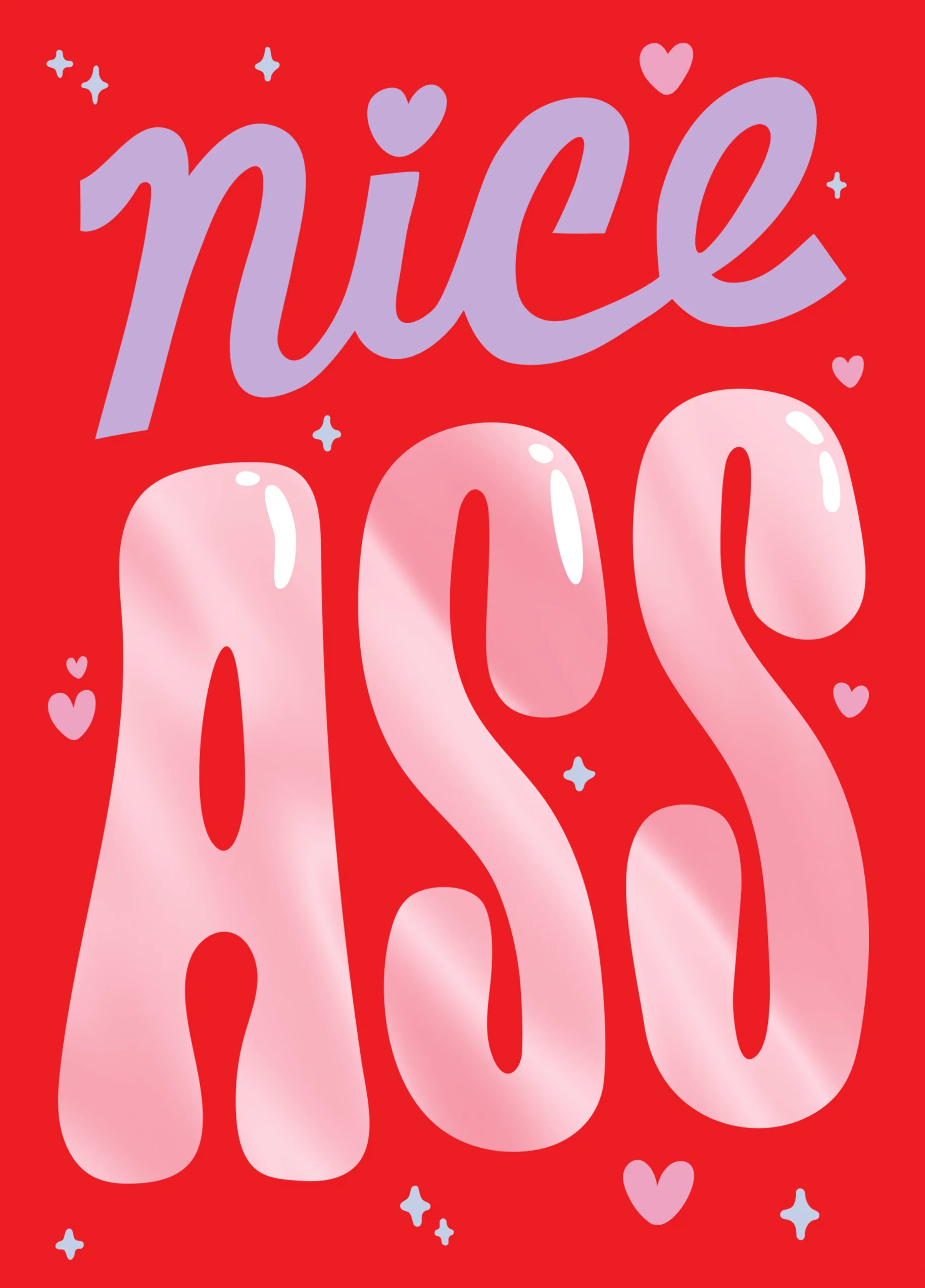 Personalised 'Nice Ass' Valentine's Day Card