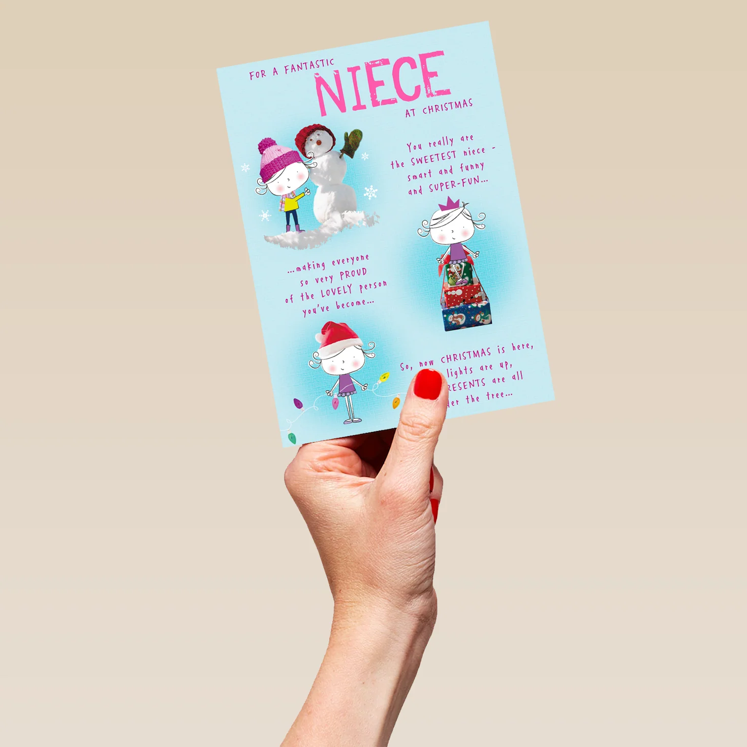 Personalised Niece Poem Christmas Card - Image 5