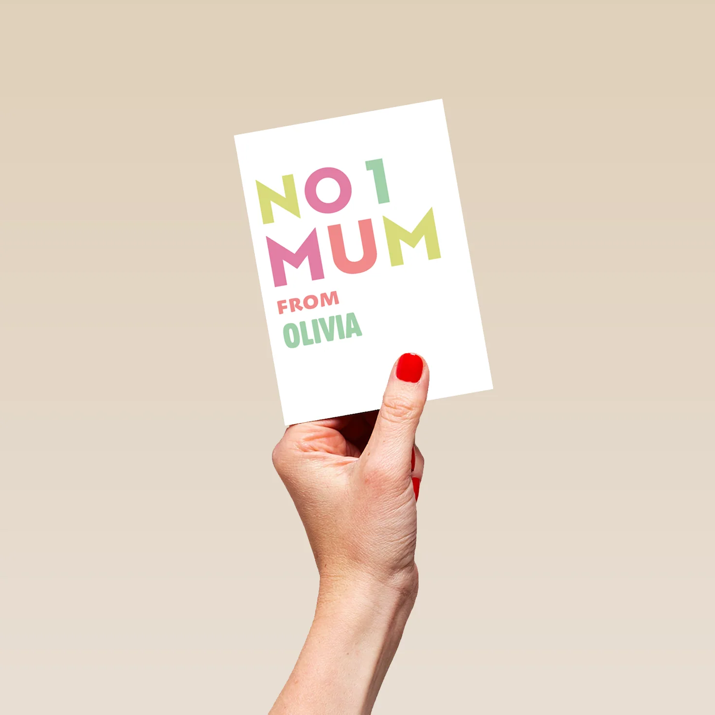 Personalised No.1 Mum Mother's Day Card - Image 4