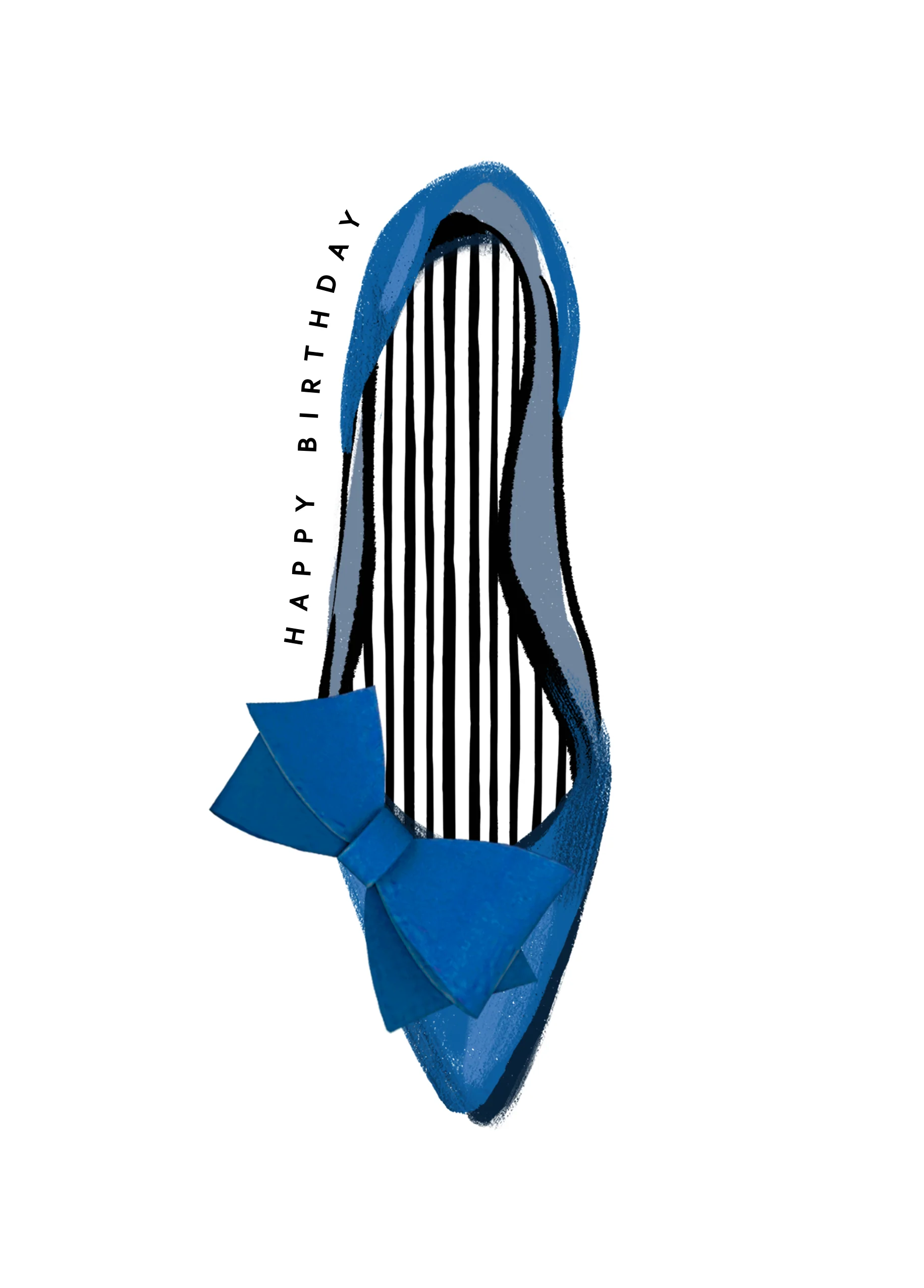 Personalised 'Nothing Better' Birthday Card - Blue Shoe Design