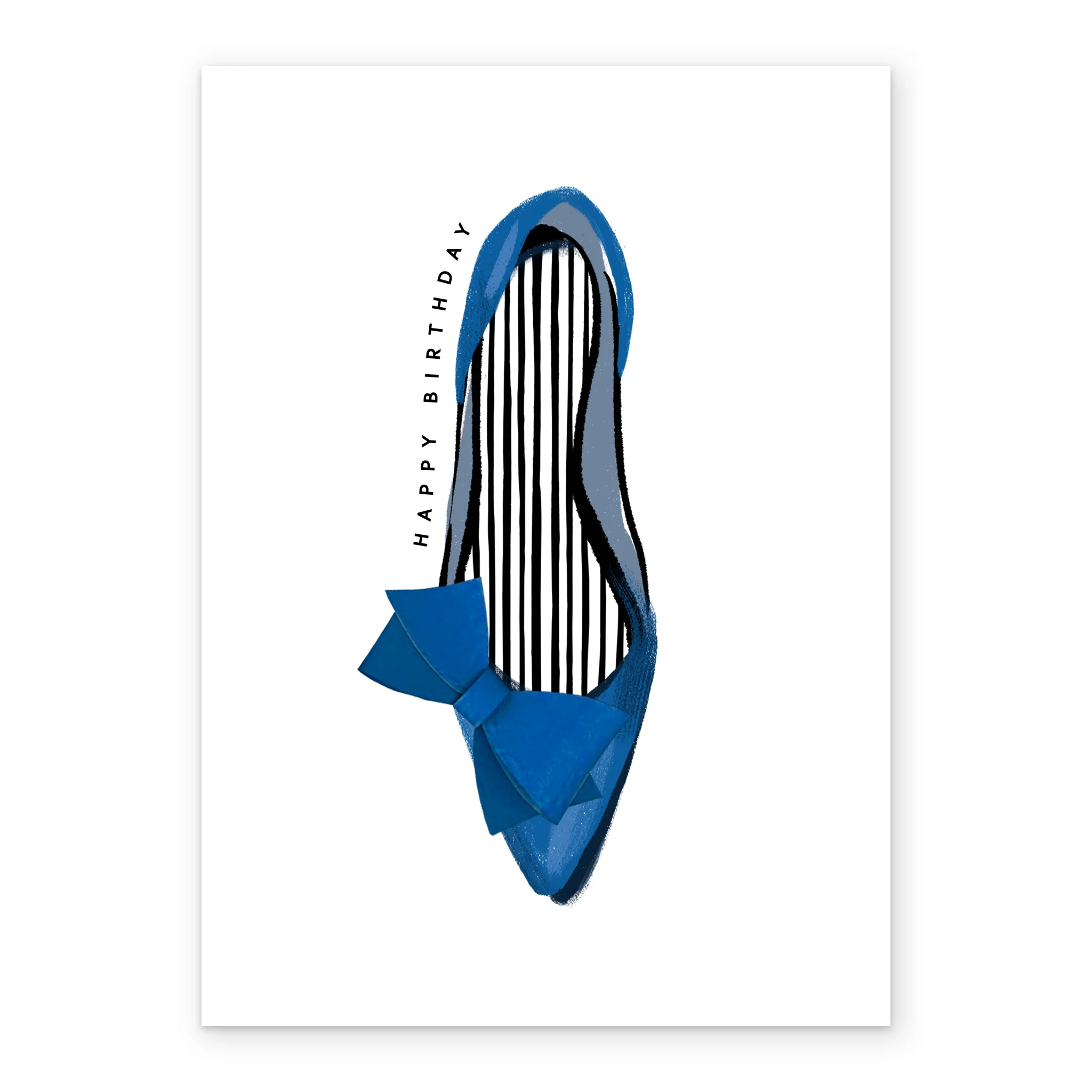 Personalised 'Nothing Better' Birthday Card - Blue Shoe Design - Image 2