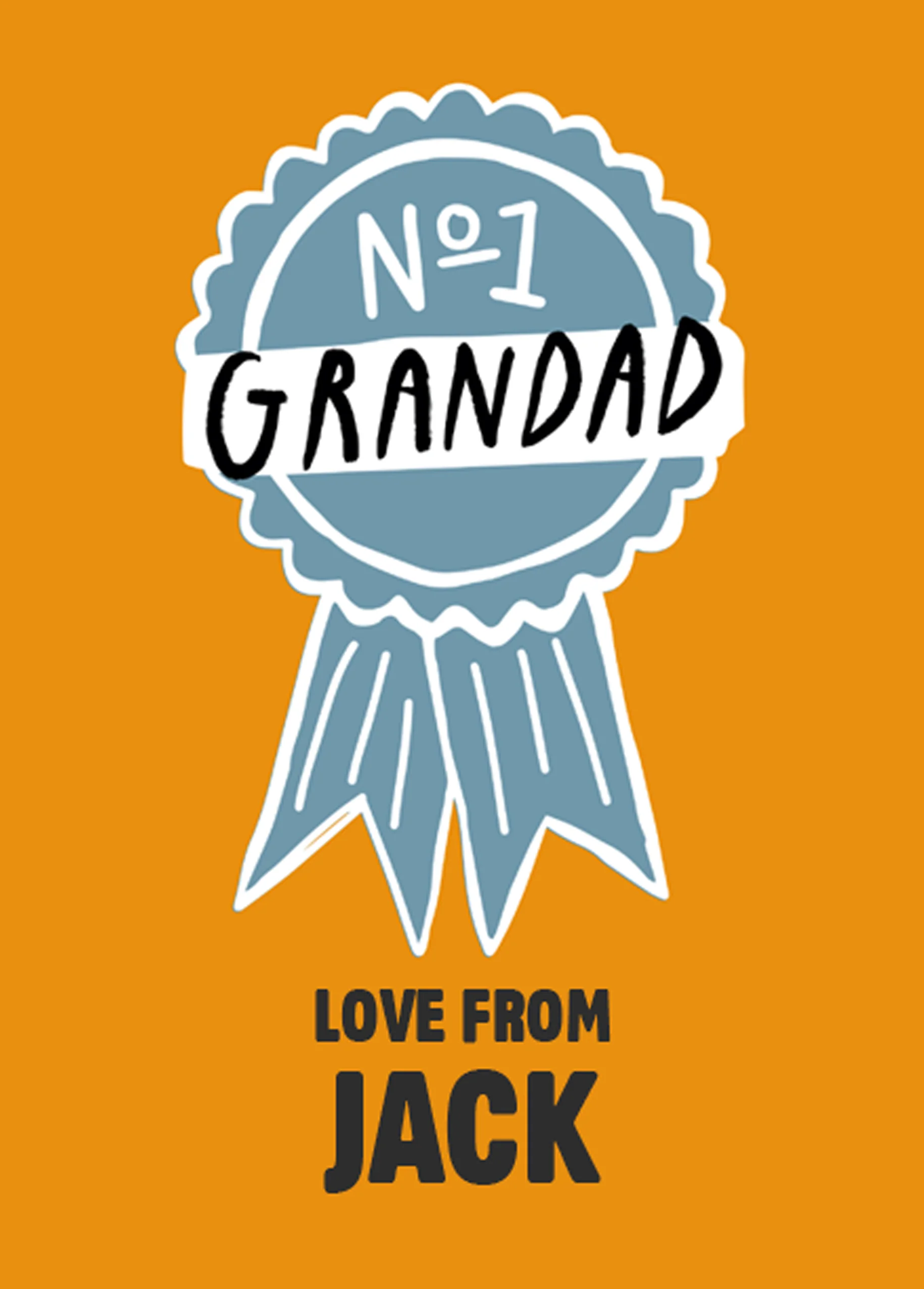 Personalised Number One Grandad Father's Day Card