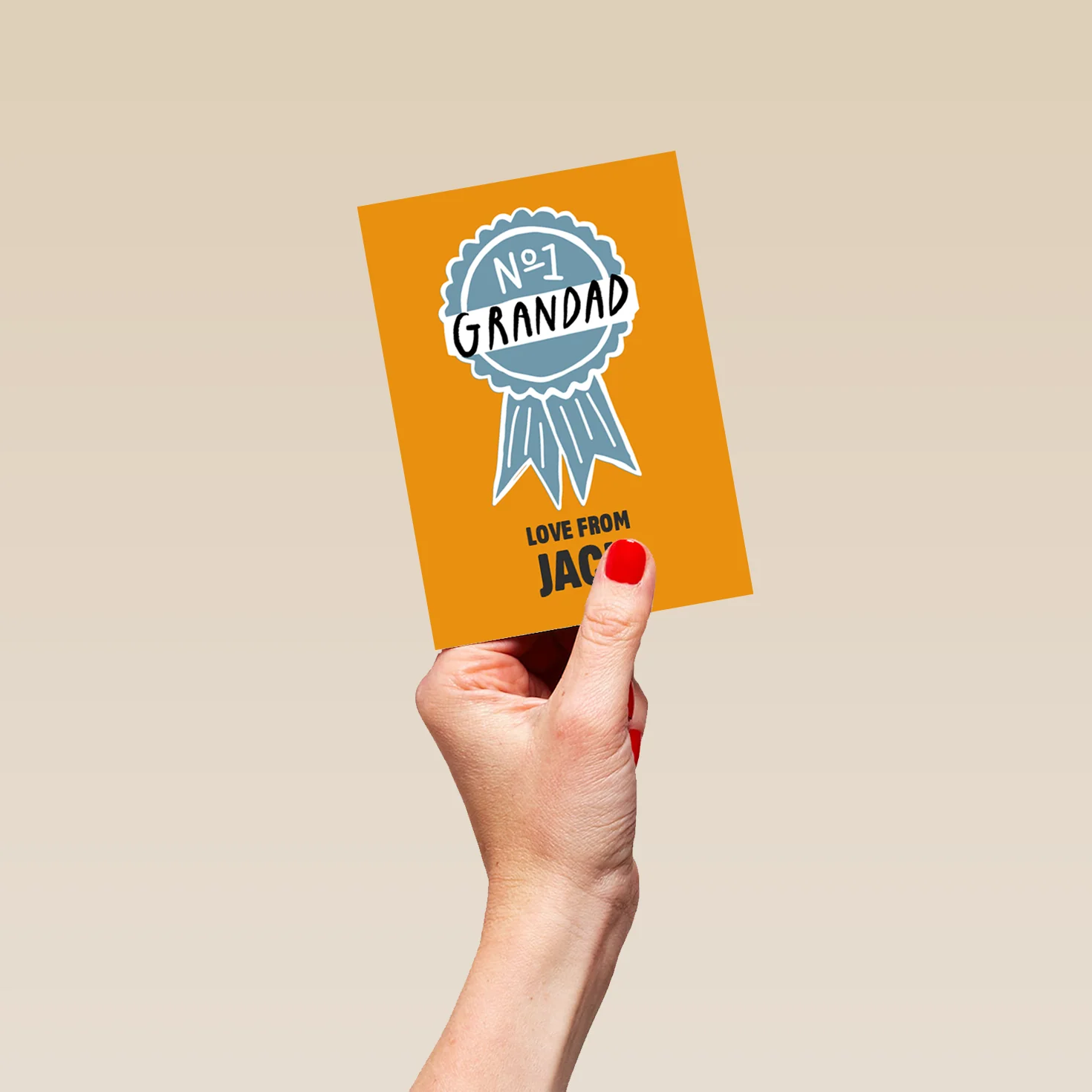 Personalised Number One Grandad Father's Day Card - Image 4