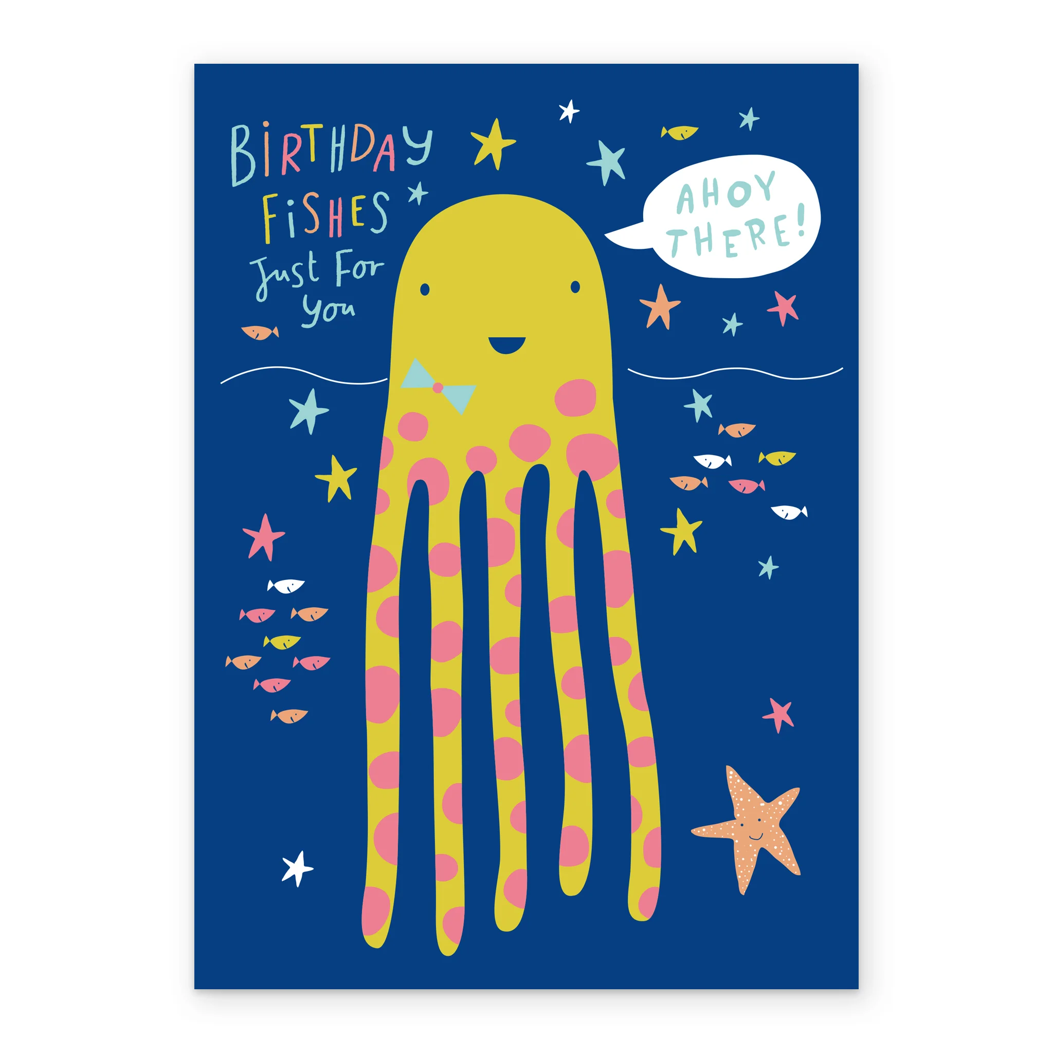 Personalised Octopus Best Fishes Birthday Card - Image 2