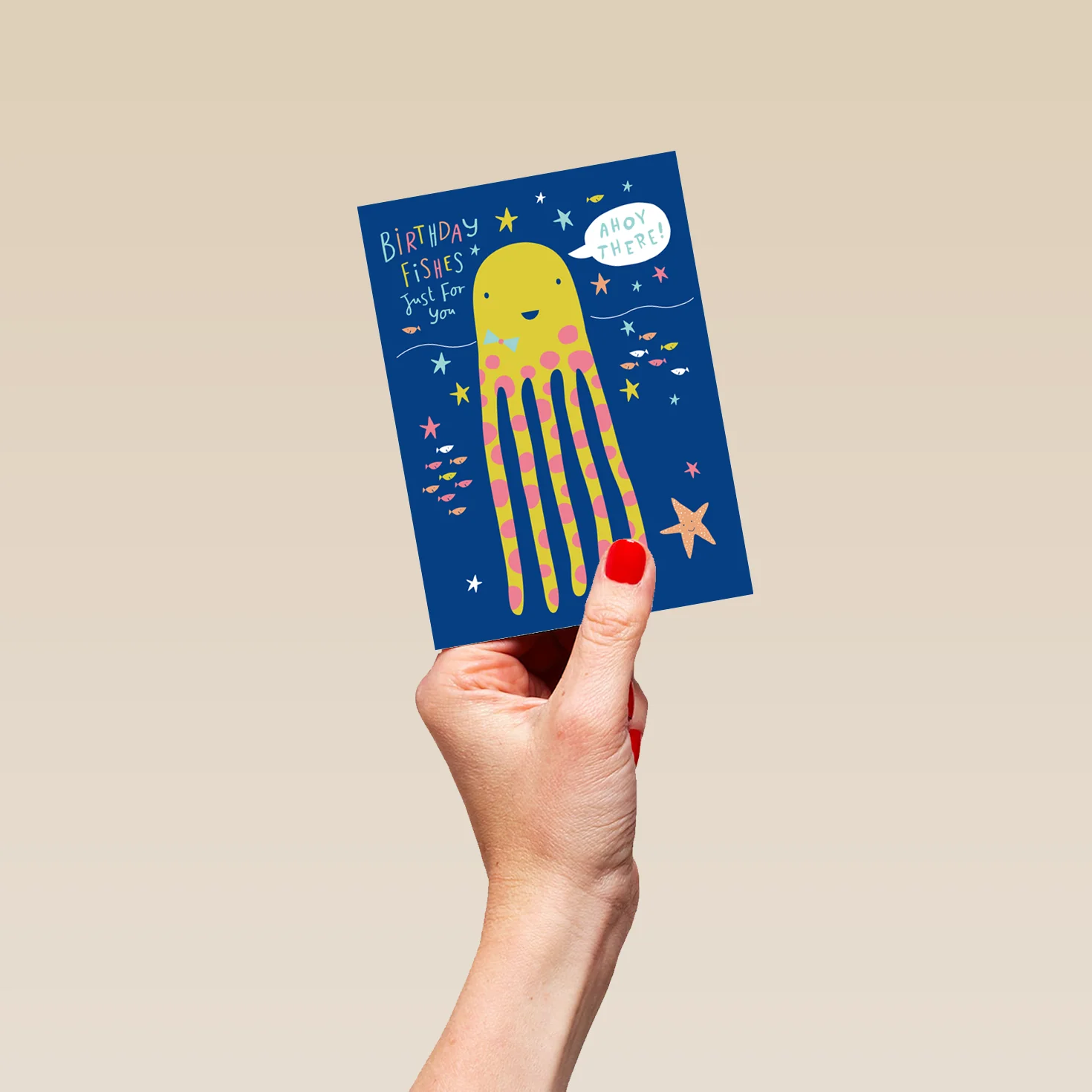 Personalised Octopus Best Fishes Birthday Card - Image 4
