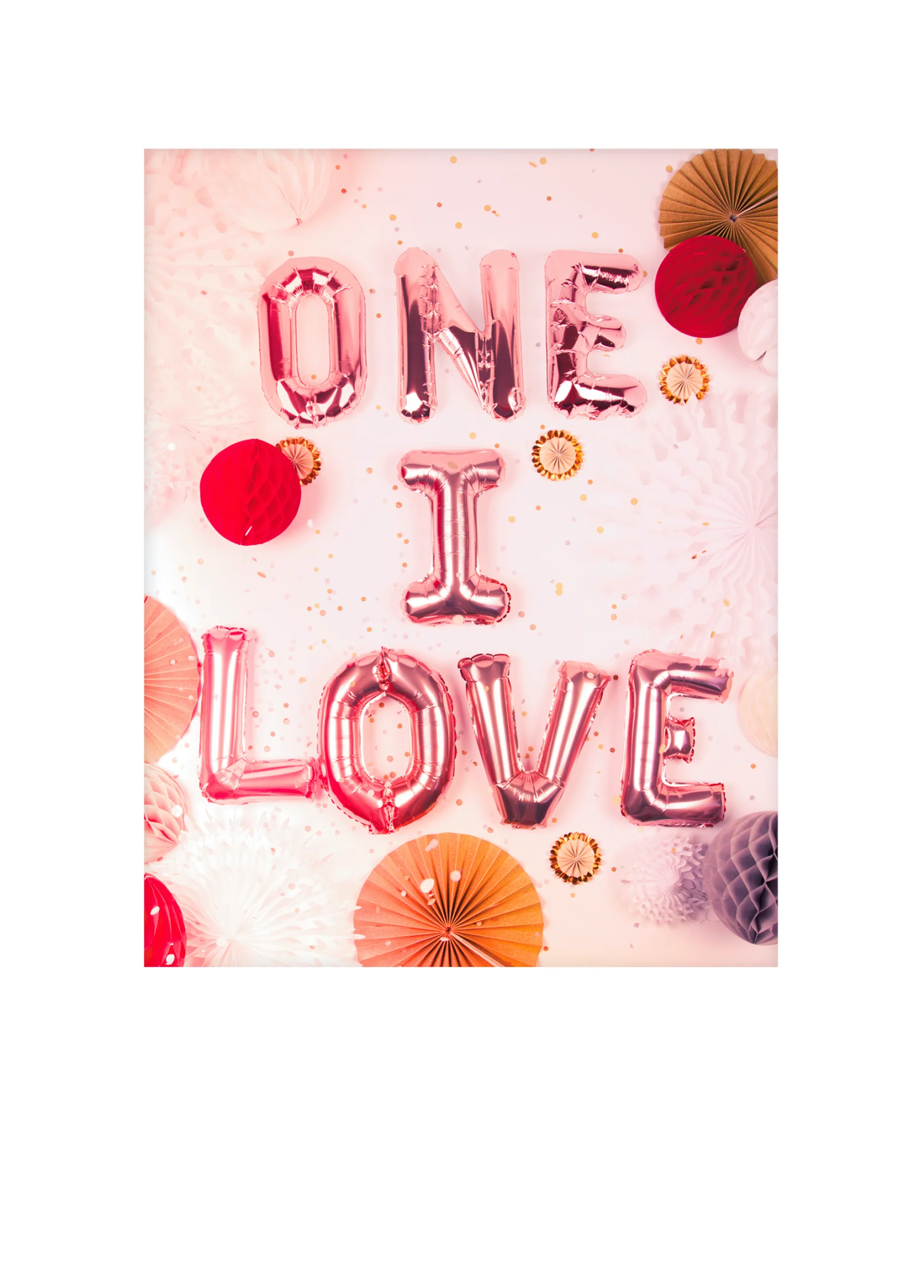 Personalised One I Love Balloons Christmas Card