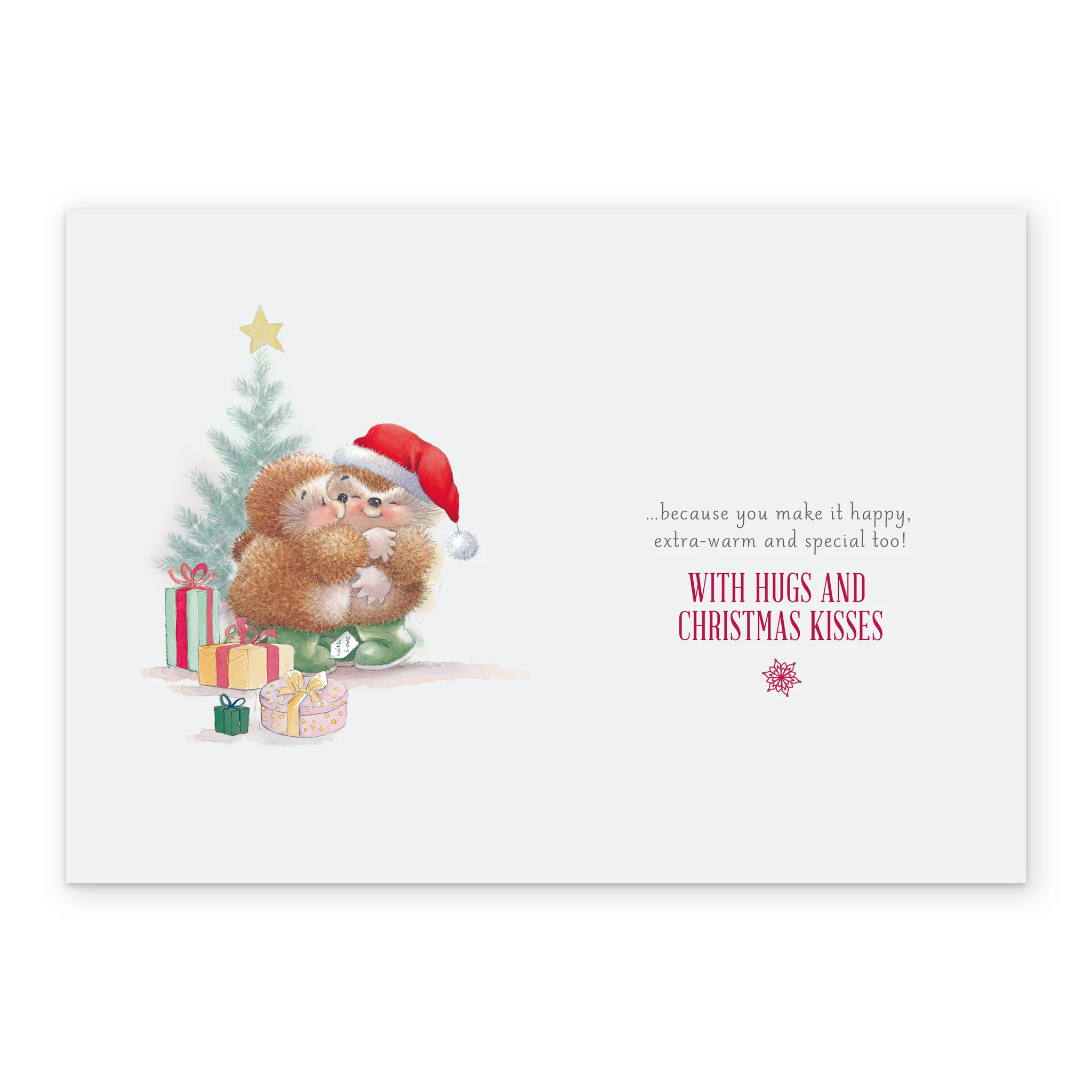 Personalised One I Love Country Companions Hedgehogs Christmas Card - Image 3