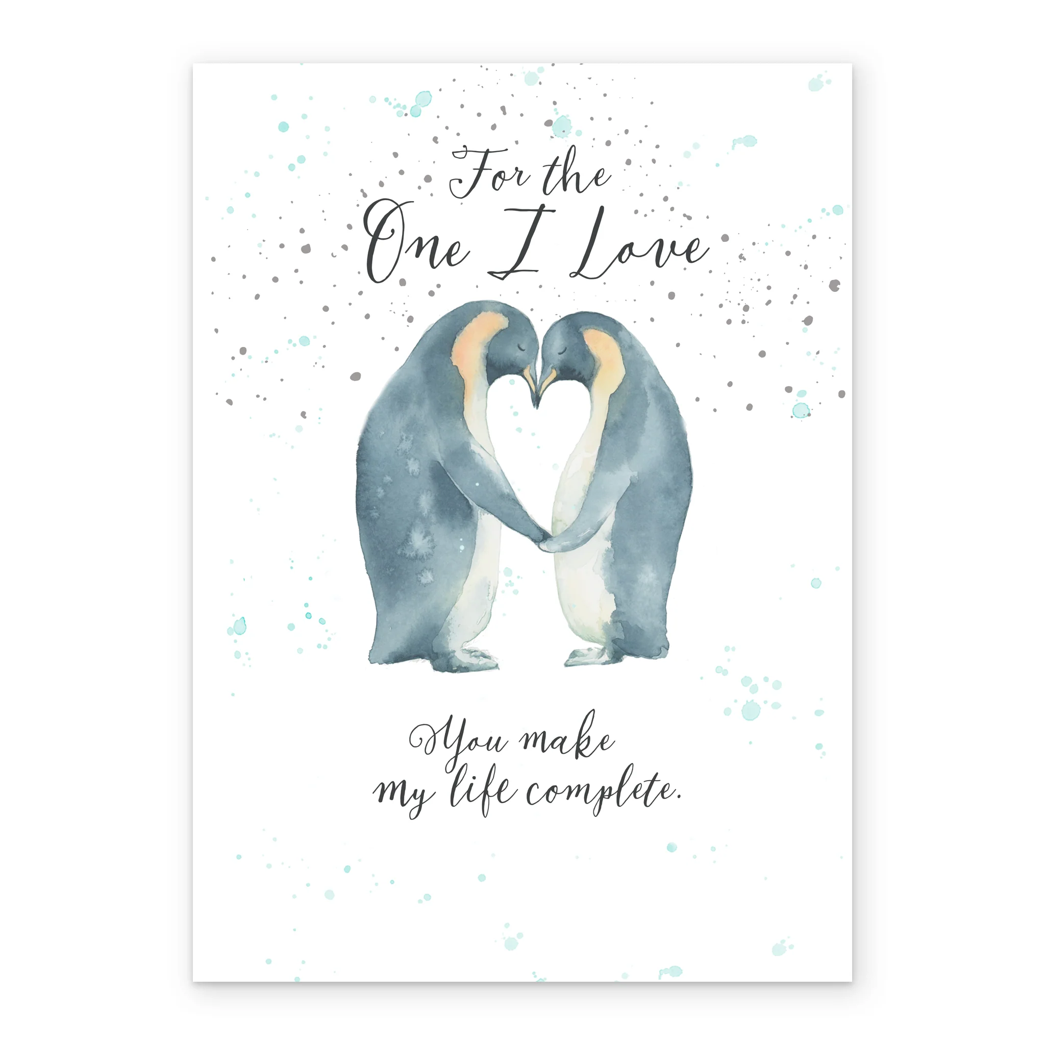 Personalised One I Love Penguin Christmas Card - Image 2
