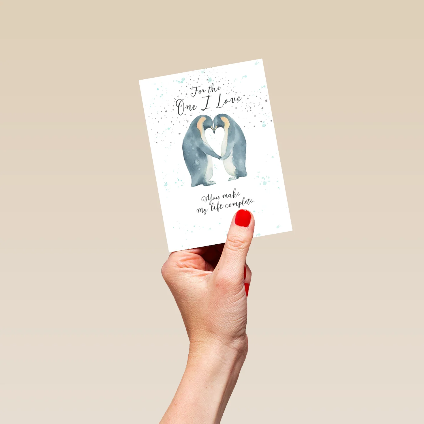Personalised One I Love Penguin Christmas Card - Image 4