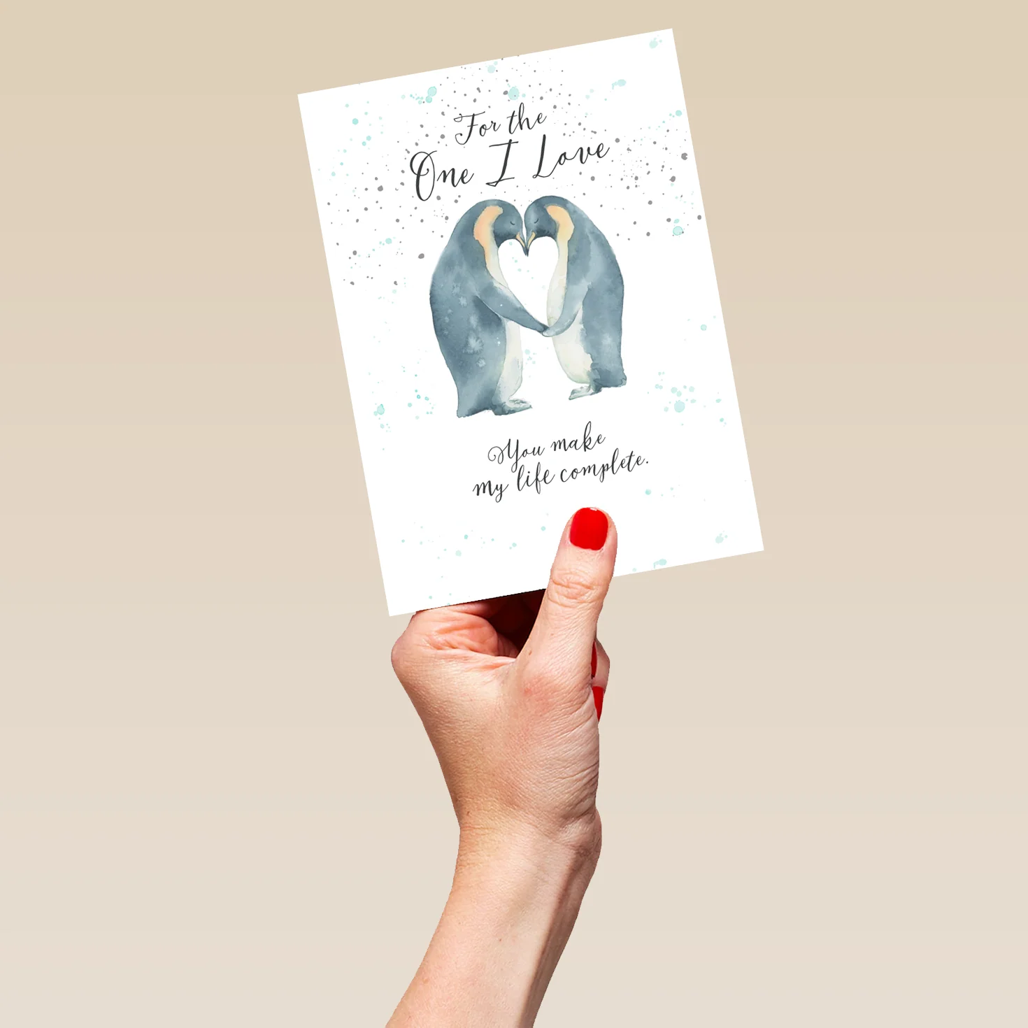 Personalised One I Love Penguin Christmas Card - Image 5