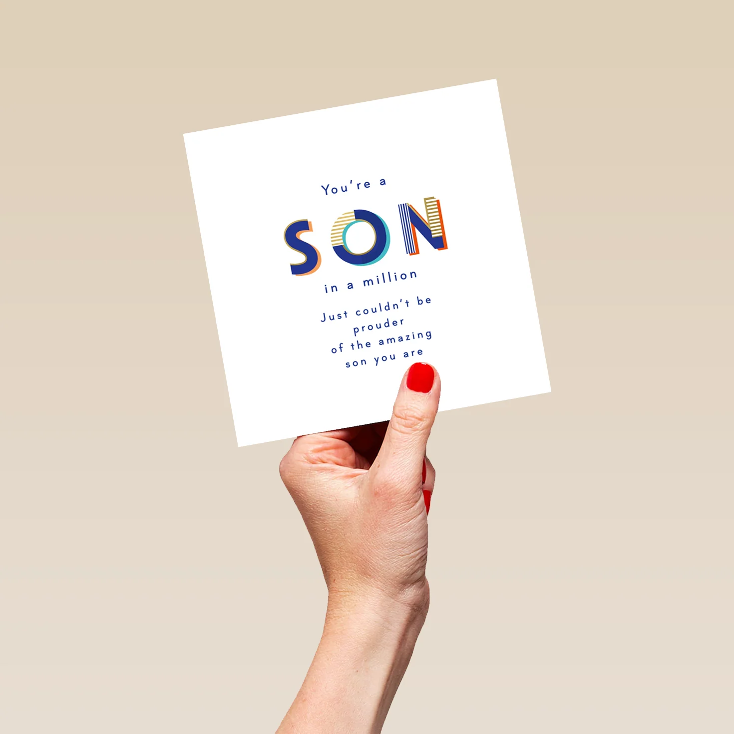 Personalised 'One In A Million' Birthday Card for Son - Image 5