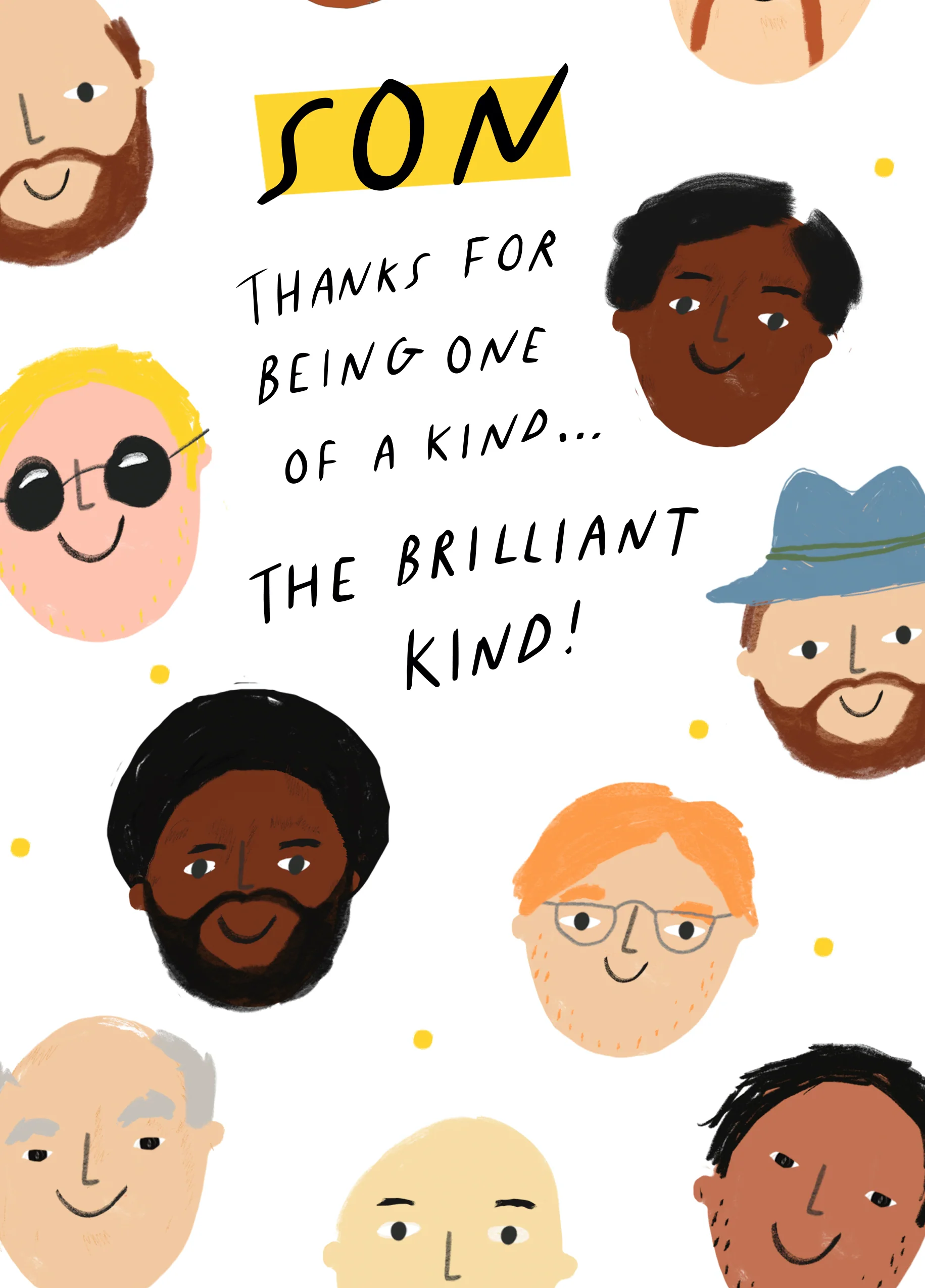 Personalised One Of A Kind Son Birthday Card