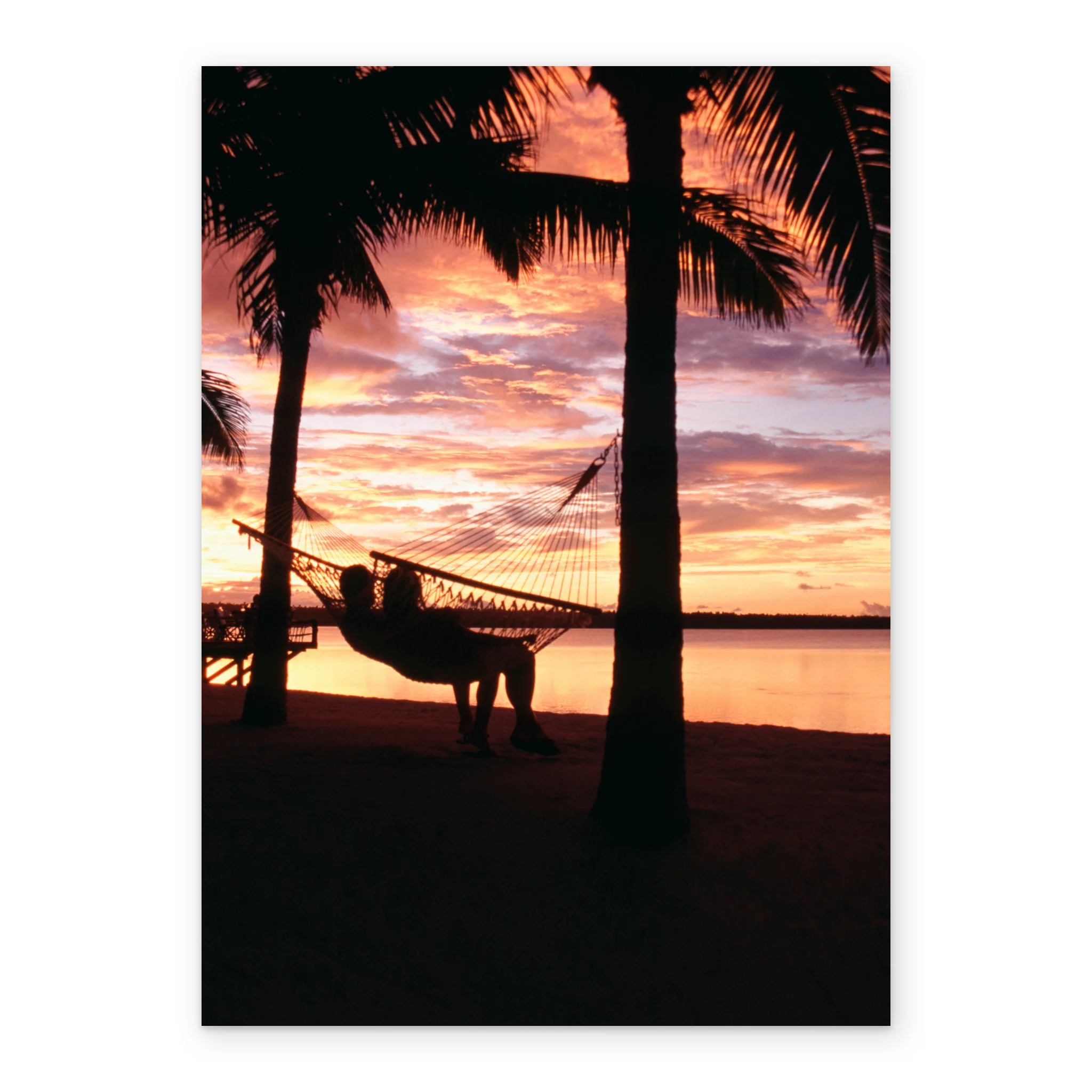 Personalised Palm Trees On Island Card - Image 2