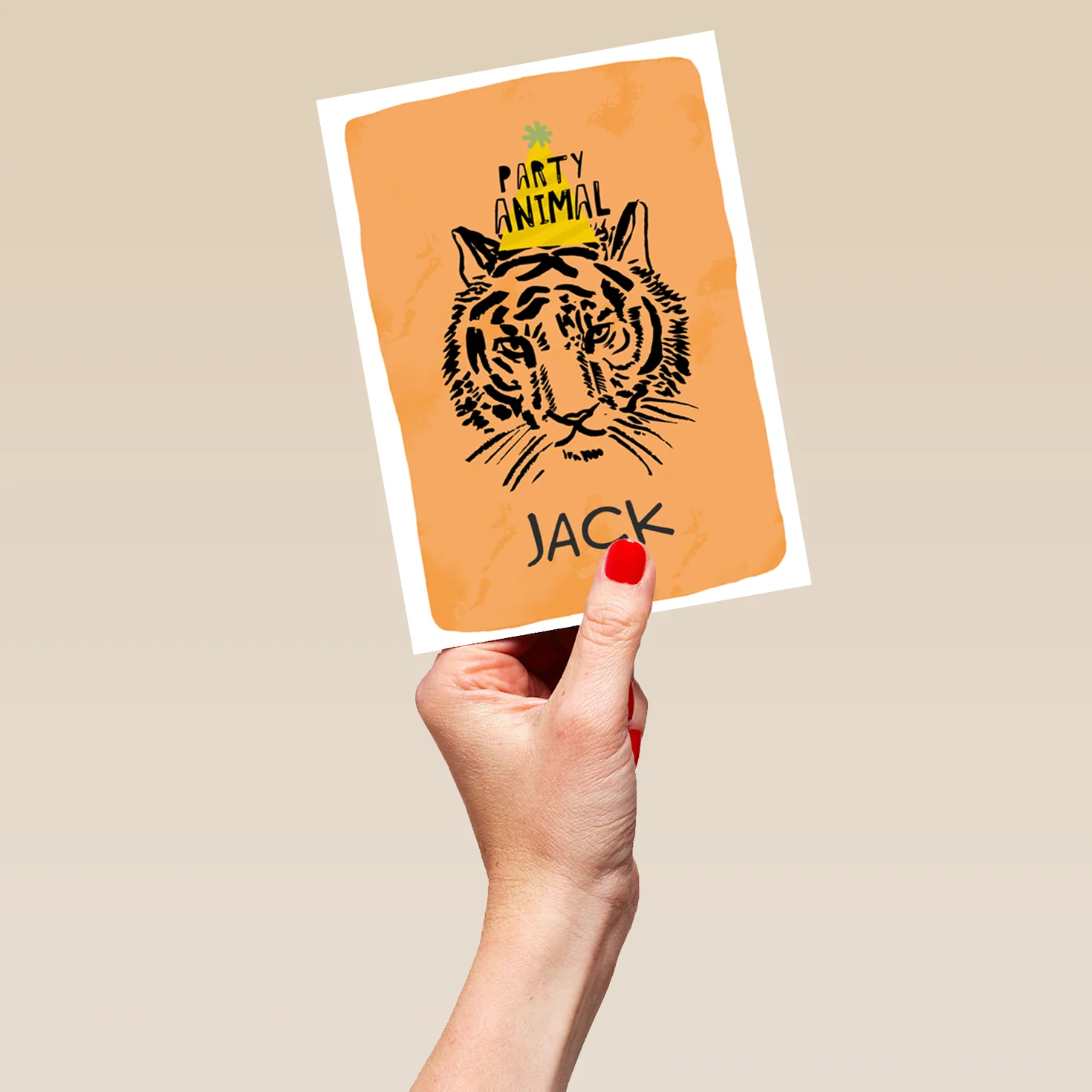 Personalised Party Animal Birthday Card - Image 5